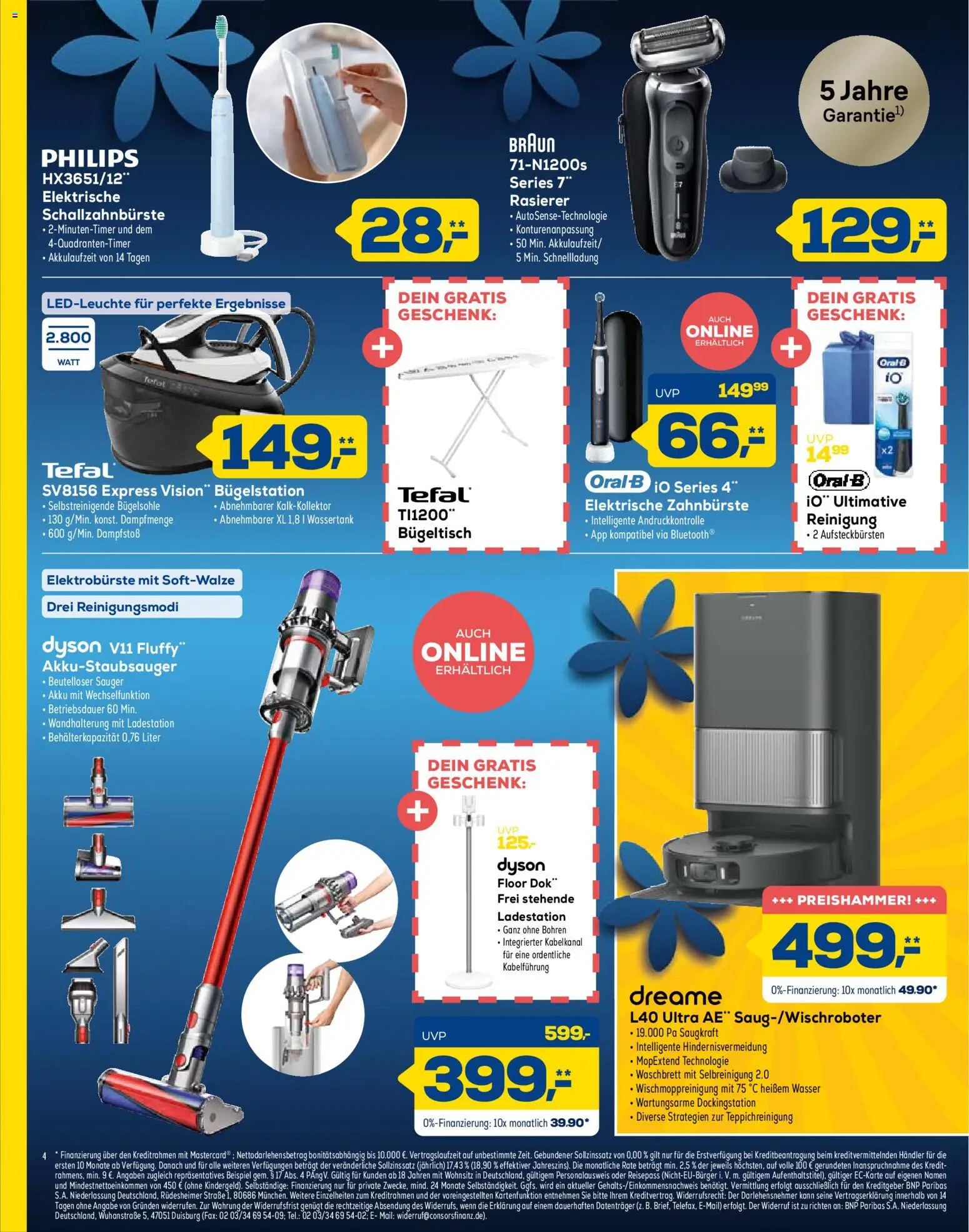 Euronics Prospekt 	 – gültig ab 04.04.2026 | Seite: 4 | Produkte: Philips, Dyson, Rasierer, Zahnbürste