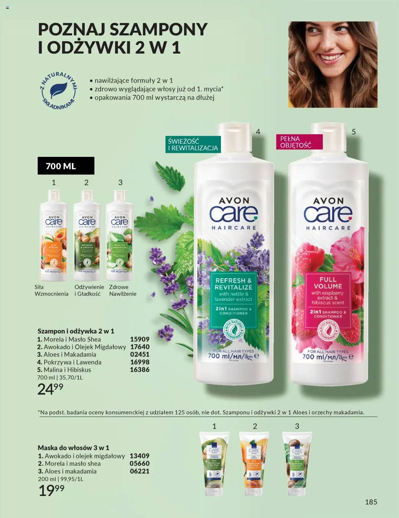 Avon Katalog 10 2025 od 01.10.2025 | Strona: 187 | Produkty: Aloes, Odżywka, Maska do włosów, Awokado