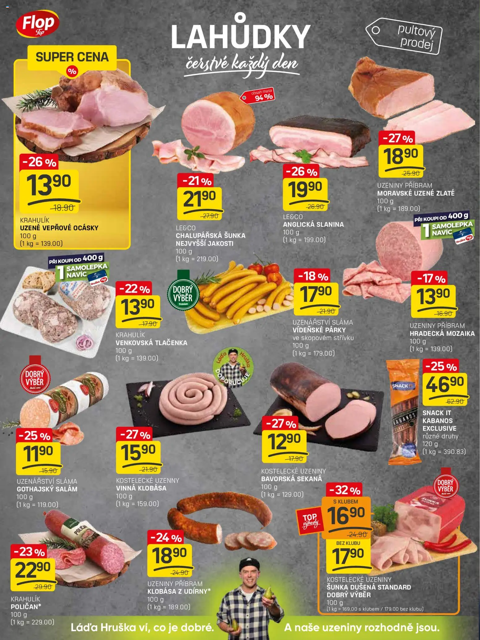 Flop leták - FlopTop od 12.11.2025 | Strana: 2 | Produkty: Salám, Gothajský salám, Tlačenka, Slanina