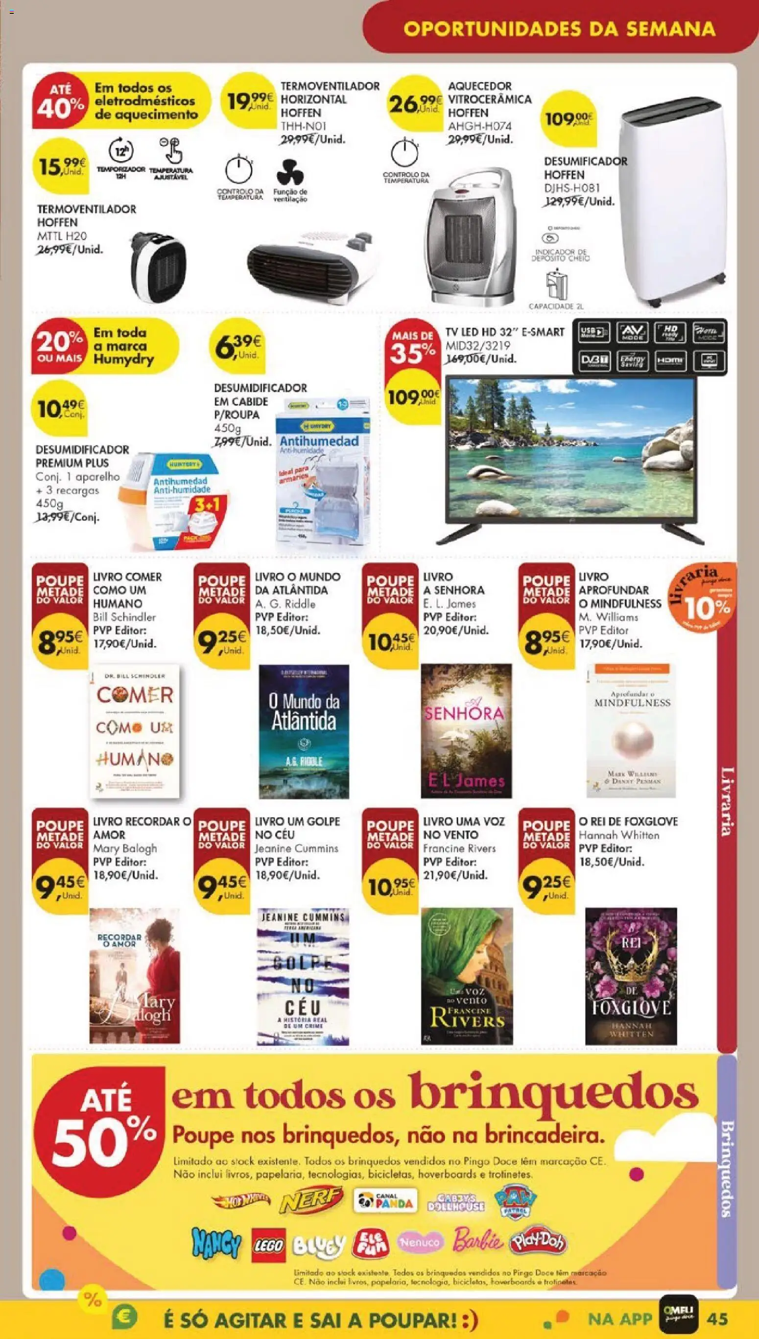 Pingo Doce folheto │ válido de 13.01.2026 | Página: 49 | Produtos: Aquecedor, Tv led, Cabide, Desumidificador