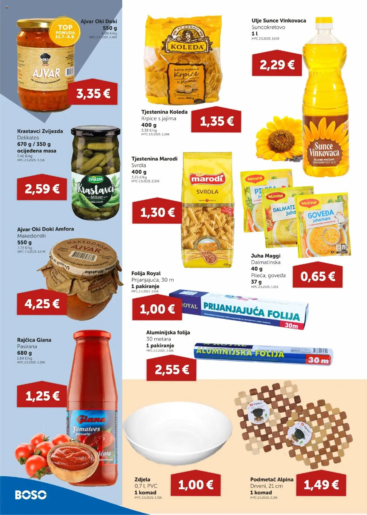Boso katalog | vrijedi od 31.07.2025 | Stranica: 6 | Proizvodi: Ajvar, Juha, Zdjela, Mak