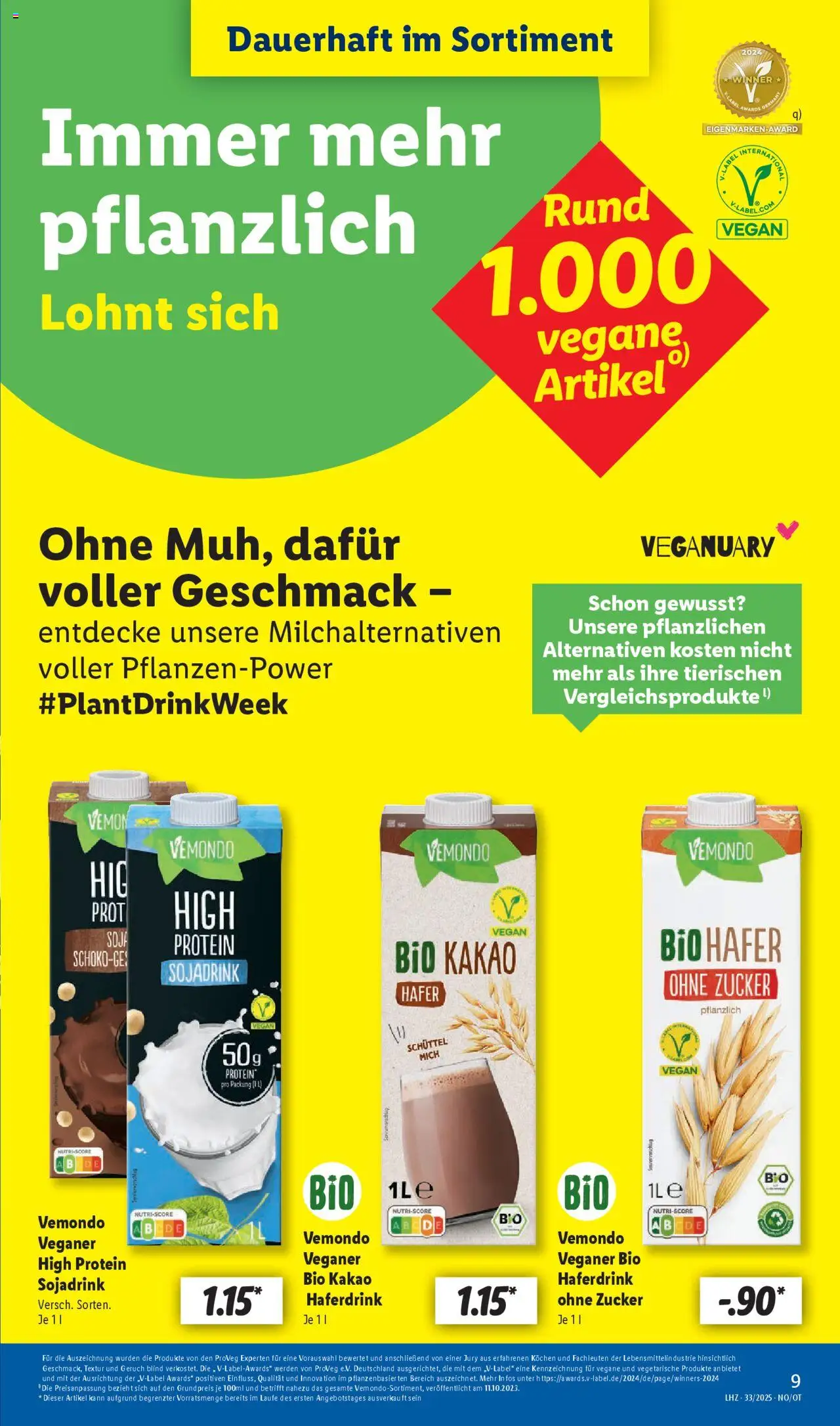 Lidl Prospekt Marne - gültig ab dem 11.08.2025 | Seite: 13 | Produkte: Haferdrink, Zucker