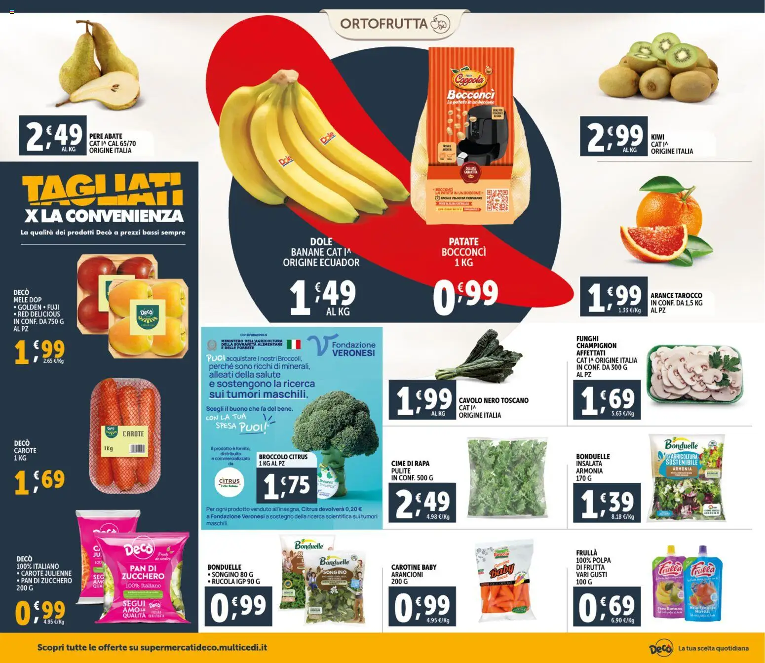 Volantino Decò del 20.01.2026 | Pagina: 6 | Prodotti: Rucola, Insalata, Carote, Funghi