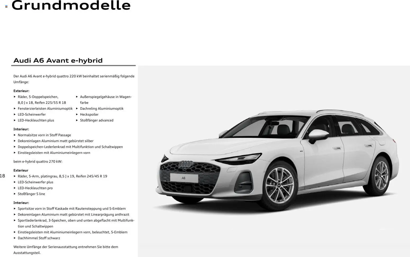 Audi A6 – gültig ab 28.10.2025 | Seite: 18