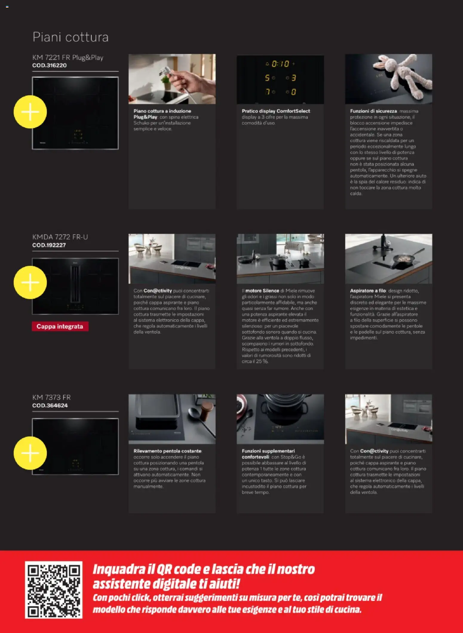 Volantino Media World del 25.11.2025 | Pagina: 24 | Prodotti: Piano cottura, Miele