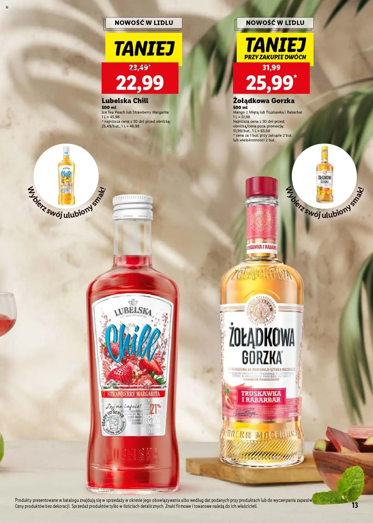 Lidl Katalog alkoholi mocnych od 05.05.2025 | Strona: 13 | Produkty: Mango, Ice Tea, Mięta