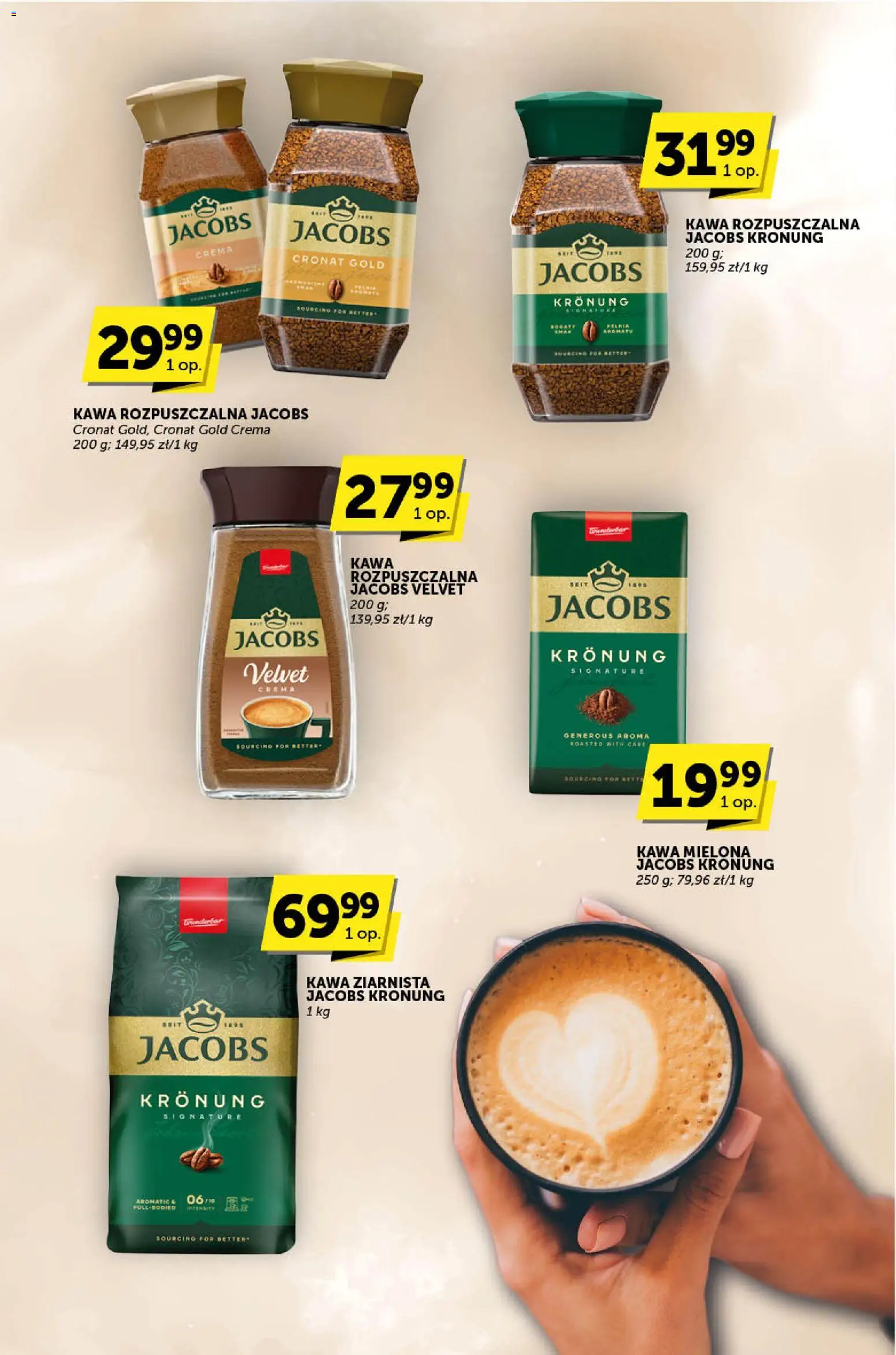 Euro Sklep Gazetka - Katalog od 27.11.2025 | Strona: 22 | Produkty: Kawa ziarnista, Kawa rozpuszczalna, Kawa rozpuszczalna Jacobs Kronung, Kawa