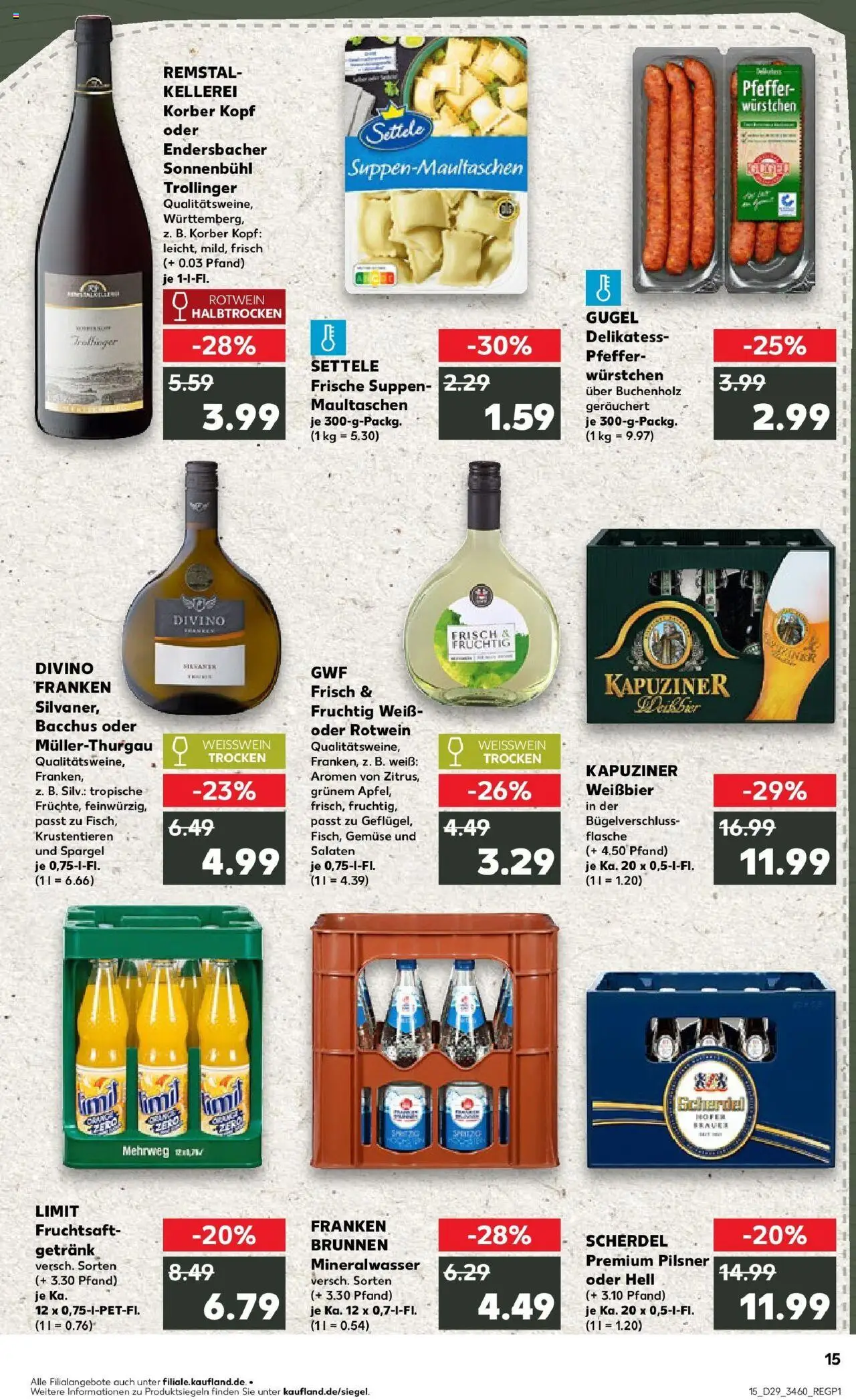 Kaufland prospekt Weiden In Der Oberpfalz	 - gültig ab dem 16.07.2025 | Seite: 2 | Produkte: Rotwein halbtrocken, Spargel, Pfeffer, Maultaschen
