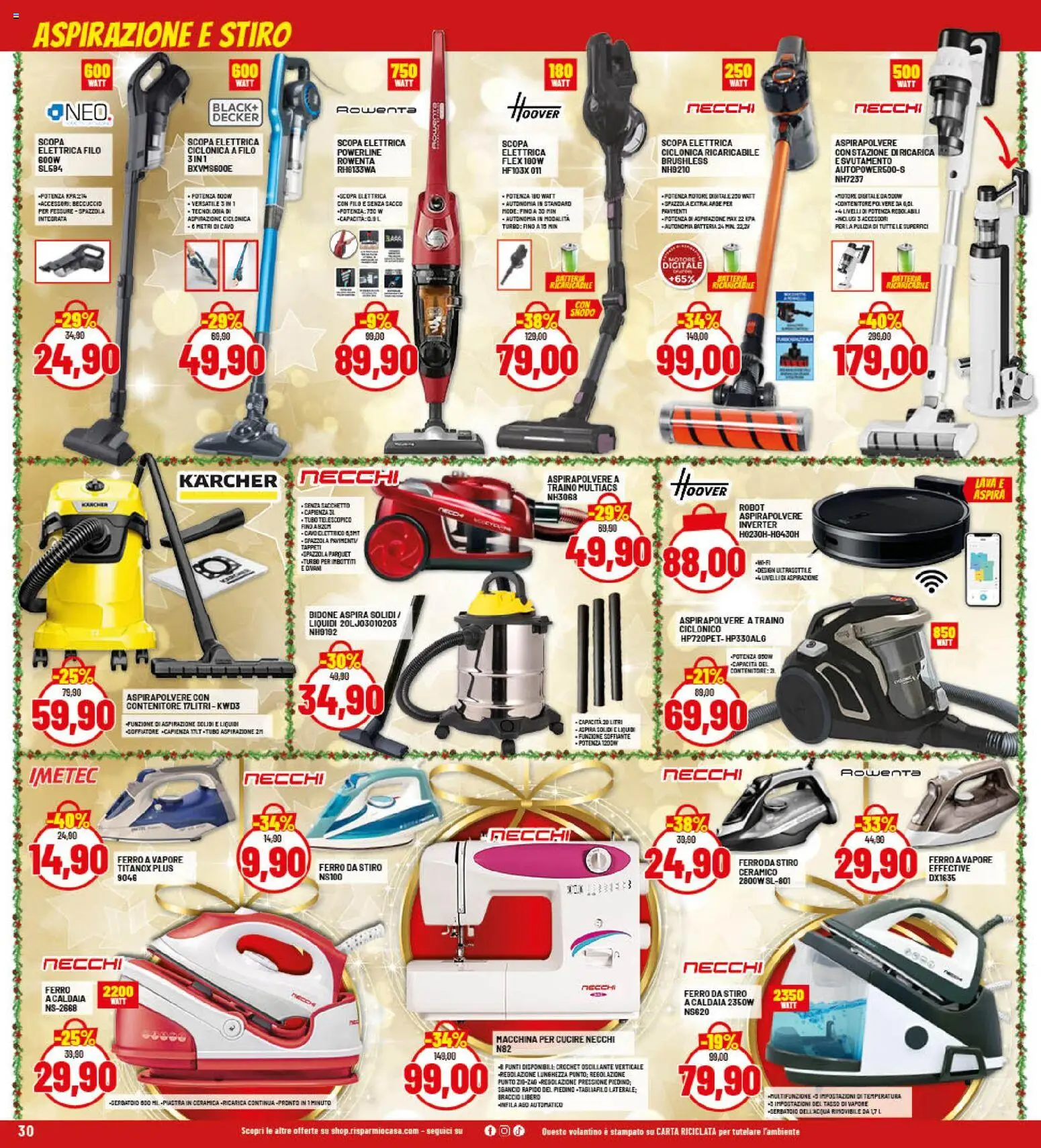 Volantino RisparmioCasa del 26.11.2025 | Pagina: 30 | Prodotti: Spazzola, Contenitore, Robot, Batteria