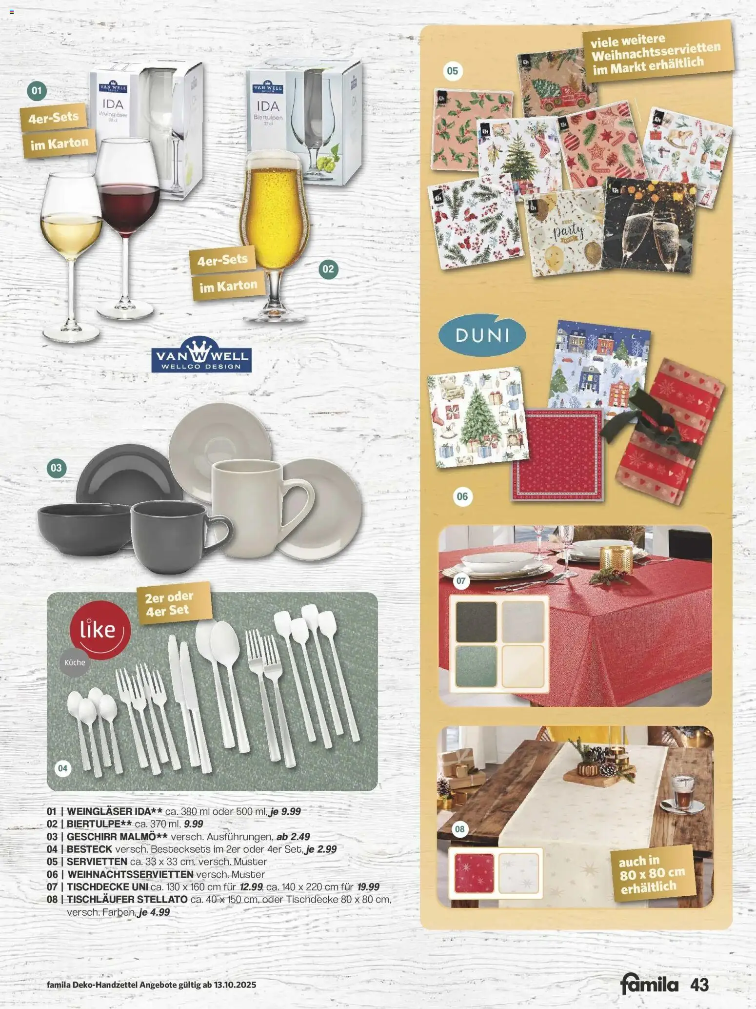 Famila Nordwest - Famila: Weihnachtsdeko – gültig ab 12.10.2025 | Seite: 43 | Produkte: Küche