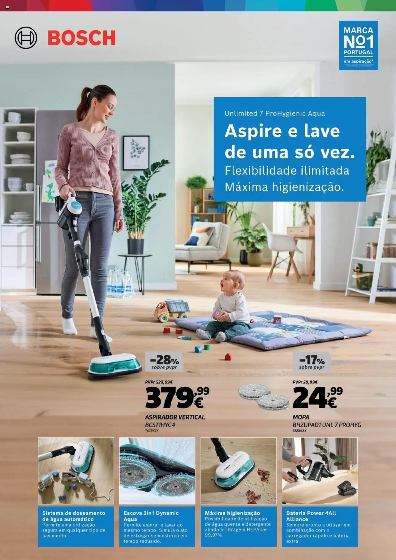 Radio Popular - Especial Aspiração Bosch │ válido de 01.08.2025 | Página: 6 | Produtos: Agua, Aspirador, Detergente, Bateria