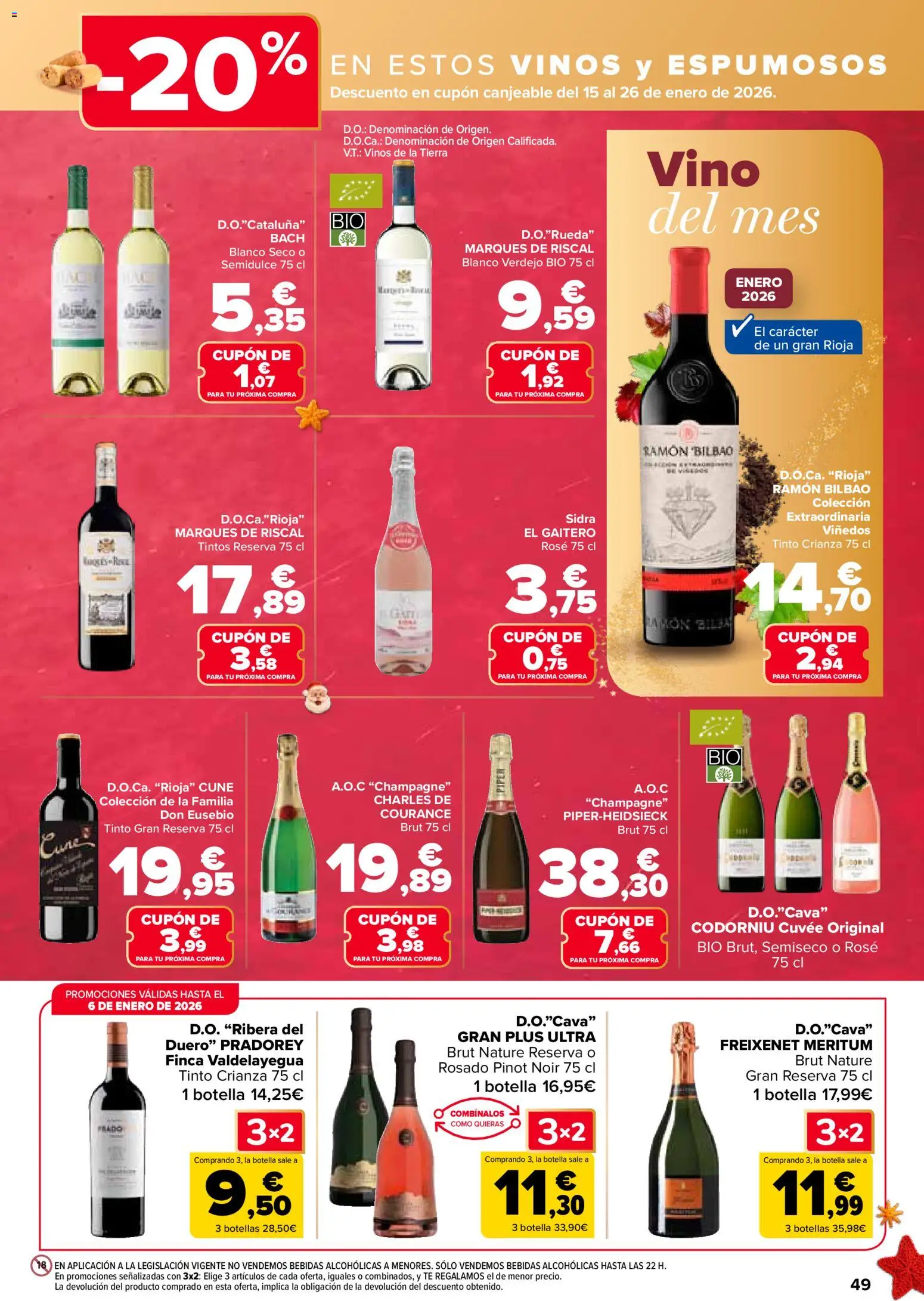 Carrefour folleto │ válido desde el 29.12.2025 | Página: 49 | Productos: Vino, Té