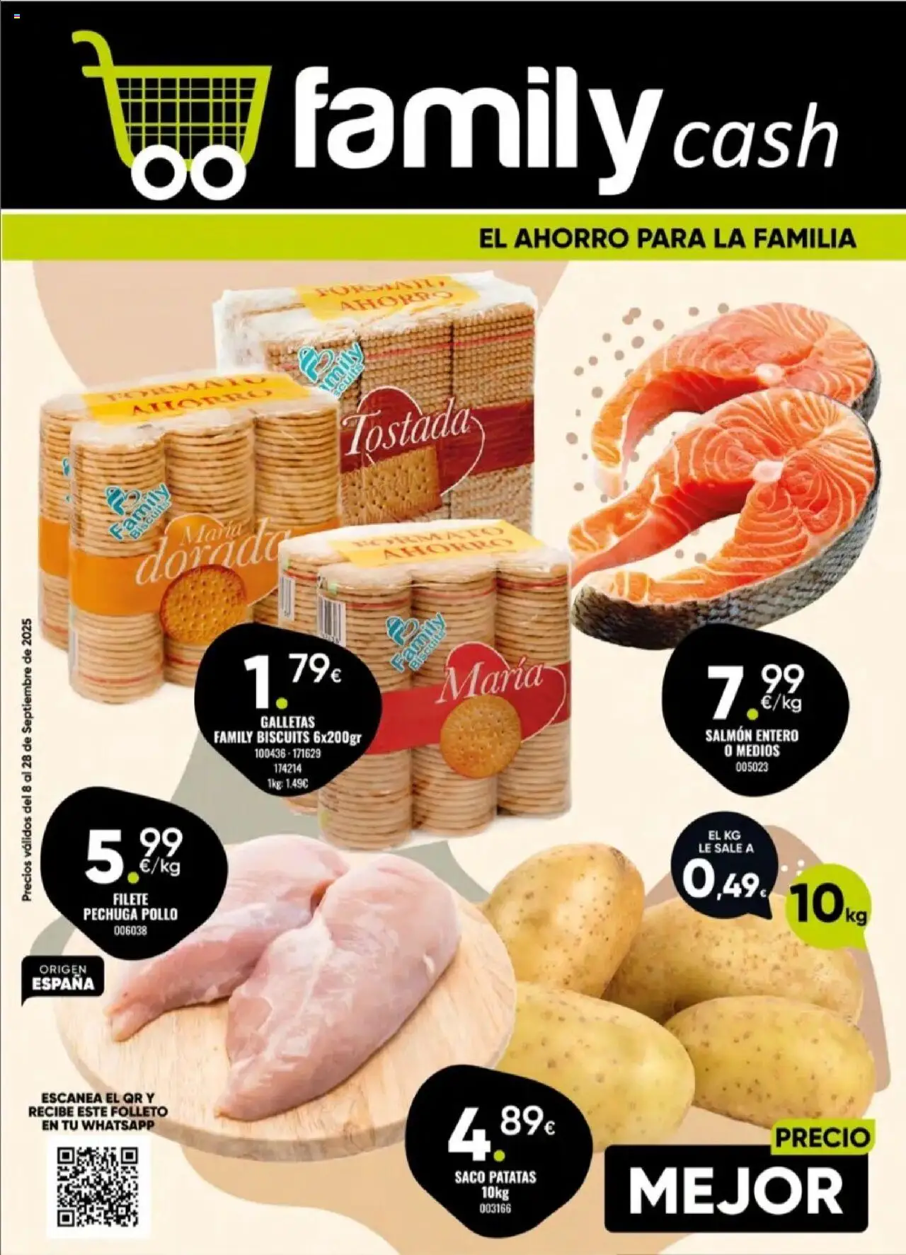 Family Cash folleto │ válido desde el 08.09.2025 | Página: 1 | Productos: Galletas, Filete