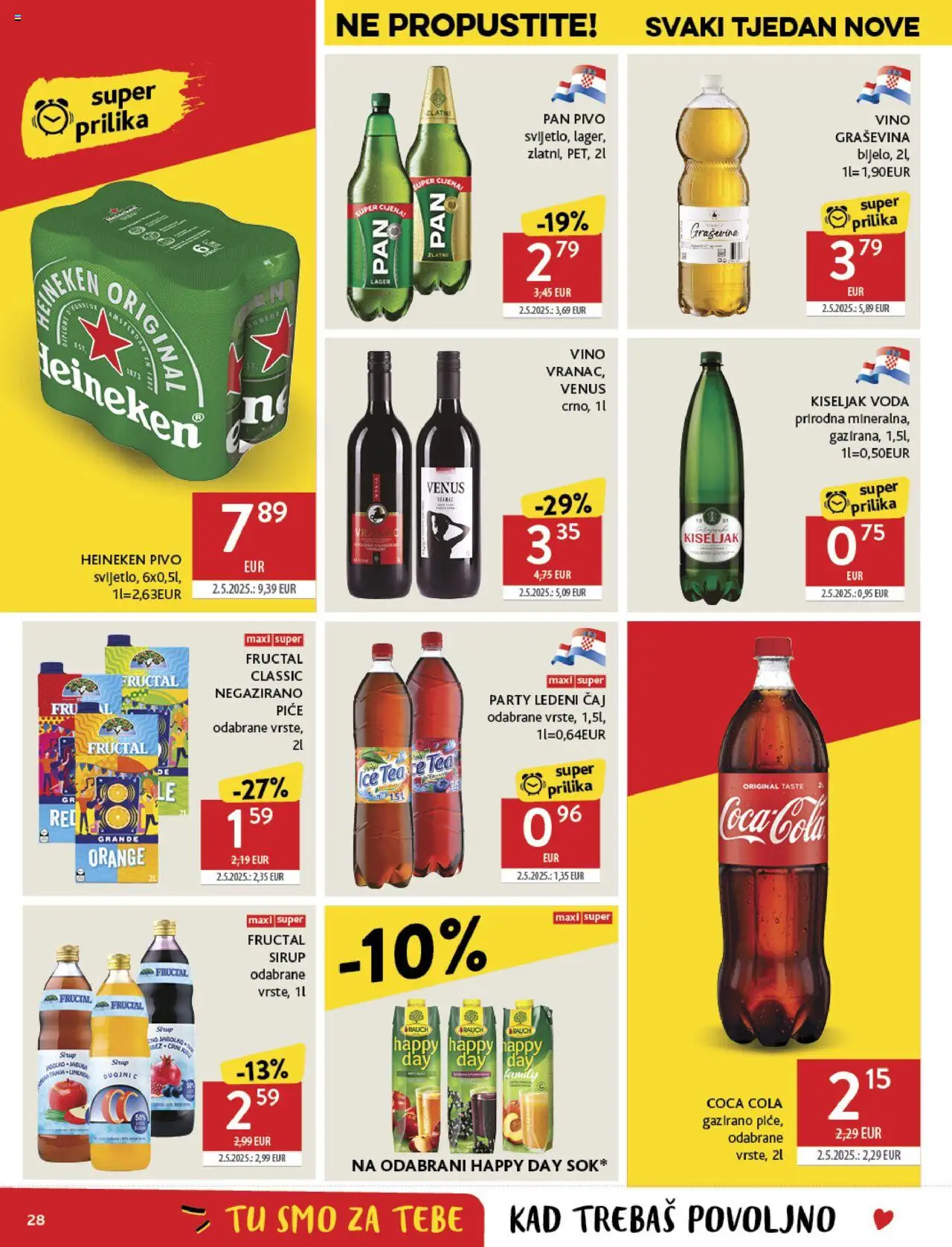 Konzum katalog | vrijedi od 15.10.2025 | Stranica: 28 | Proizvodi: Coca cola, Vino, Pivo, Ledeni čaj