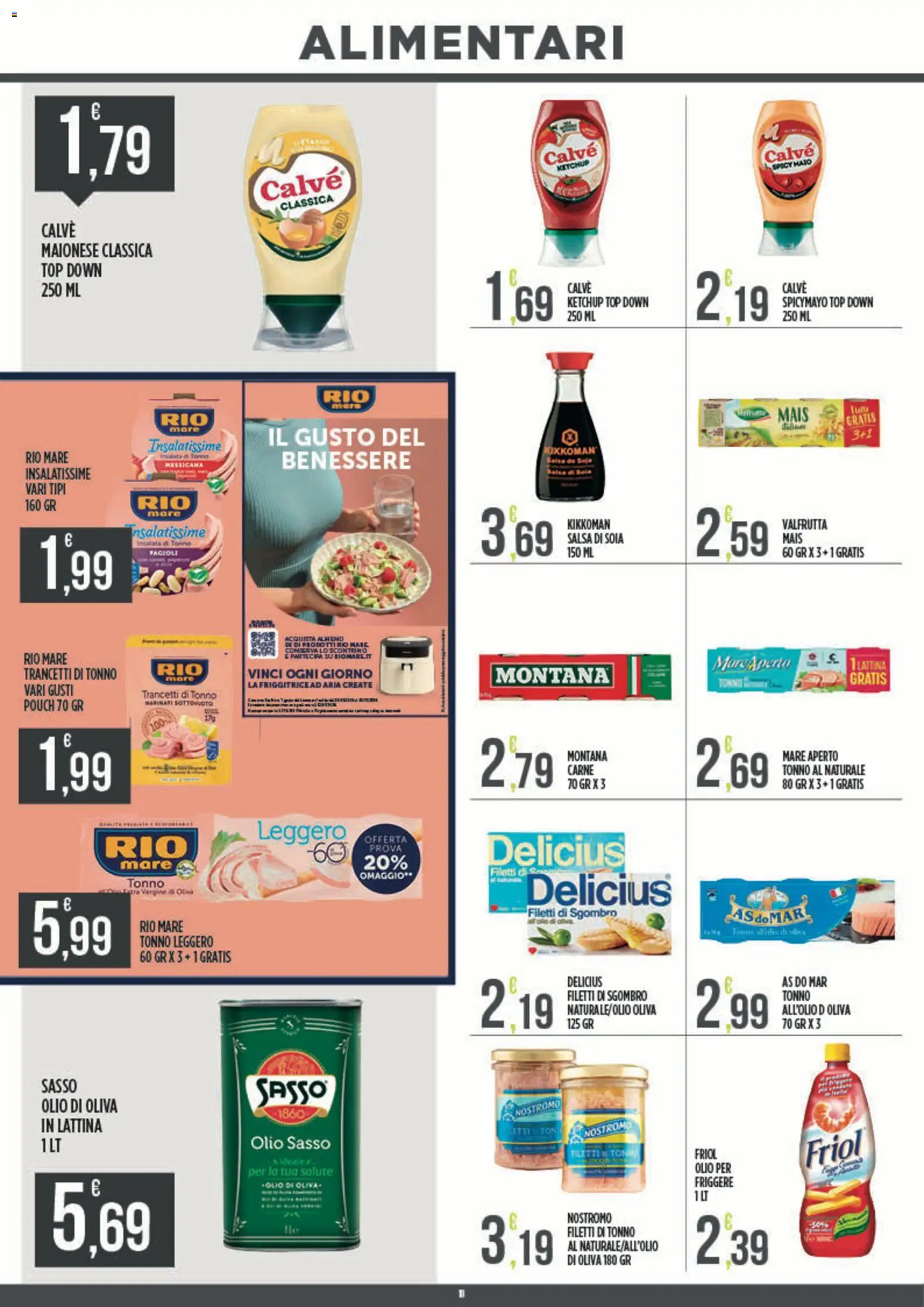 Volantino Euroesse del 07.04.2026 | Pagina: 18 | Prodotti: Ketchup, Tonno al naturale, Sgombro, Olio di Oliva