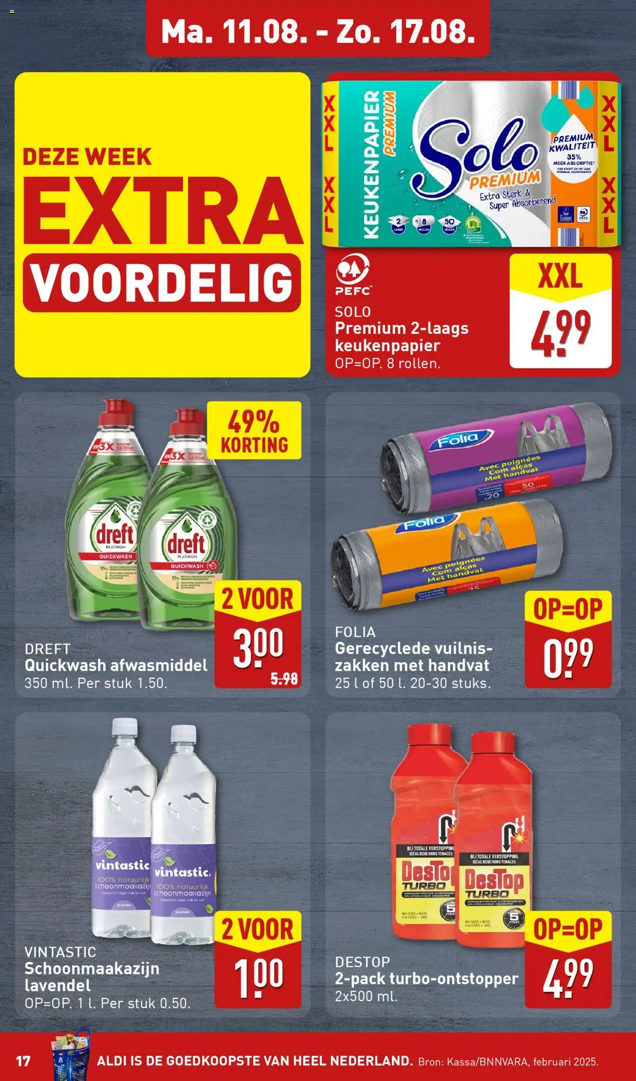  | Pagina: 17 | Producten: Keukenpapier, Afwasmiddel