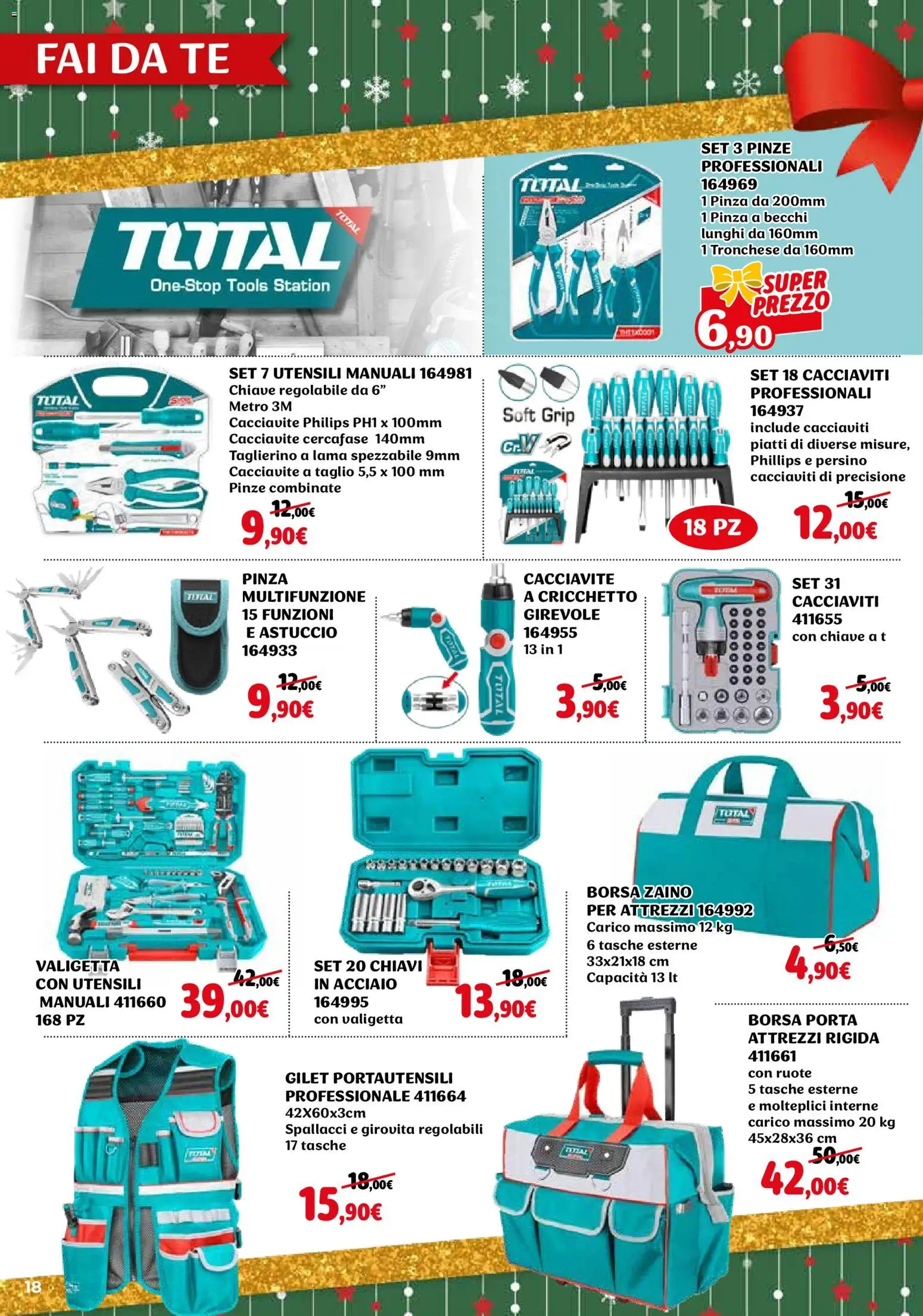 Volantino Orizzonte del 27.11.2025 | Pagina: 18 | Prodotti: Zaino, Cacciavite, Borsa, Pinze