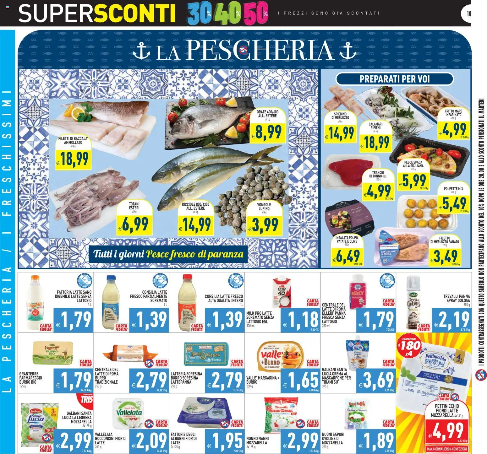 Volantino PIM Supermercati del 07.11.2025 | Pagina: 10 | Prodotti: Mozzarella, Latte, Mascarpone, Polpette