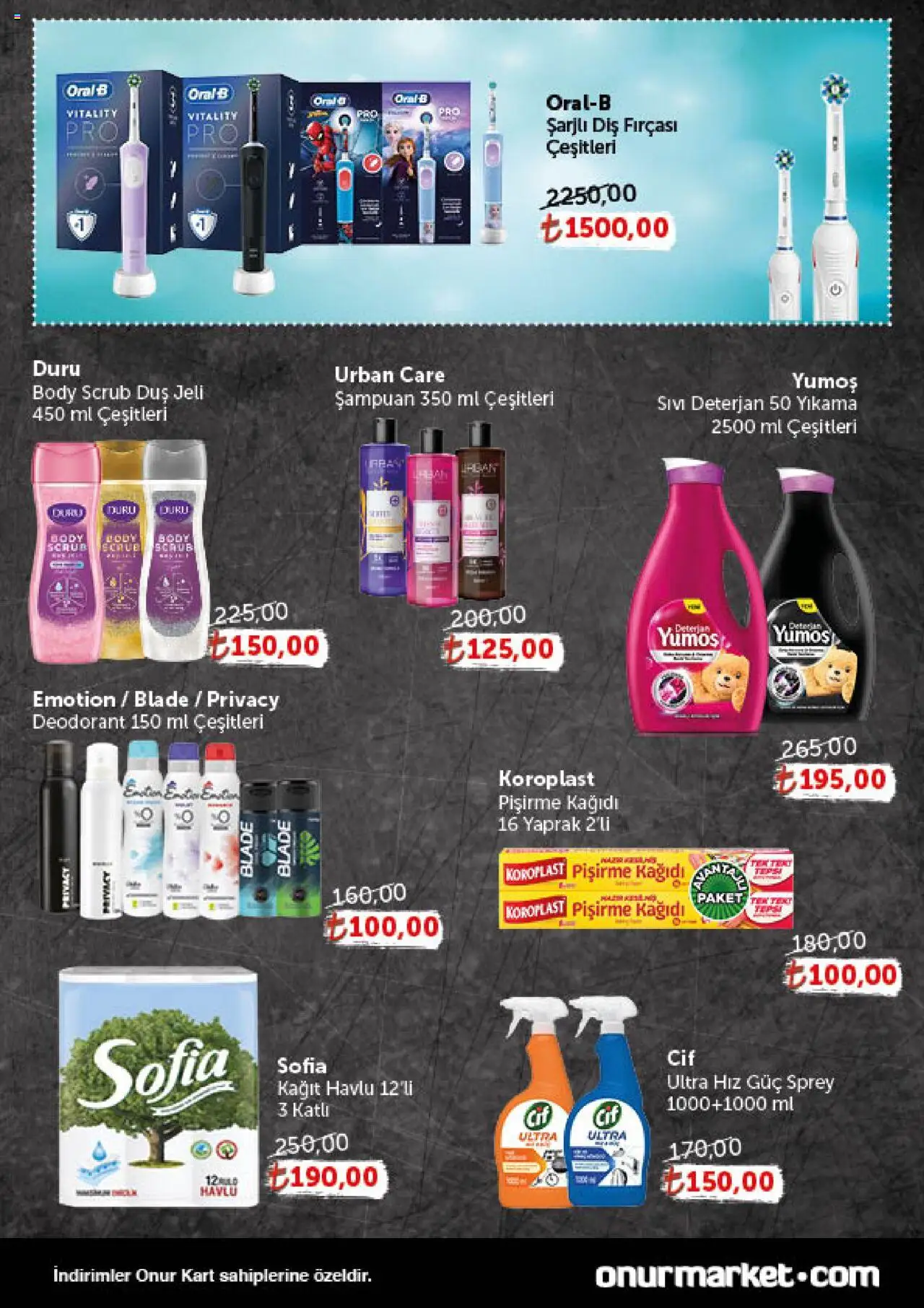 Onur Market Katalog - Gurme - 14.10.2025 tarihinden itibaren geçerlidir | Sayfa: 4 | Ürünler: Duş, Duş jeli, Diş fırçası, Kağıt havlu