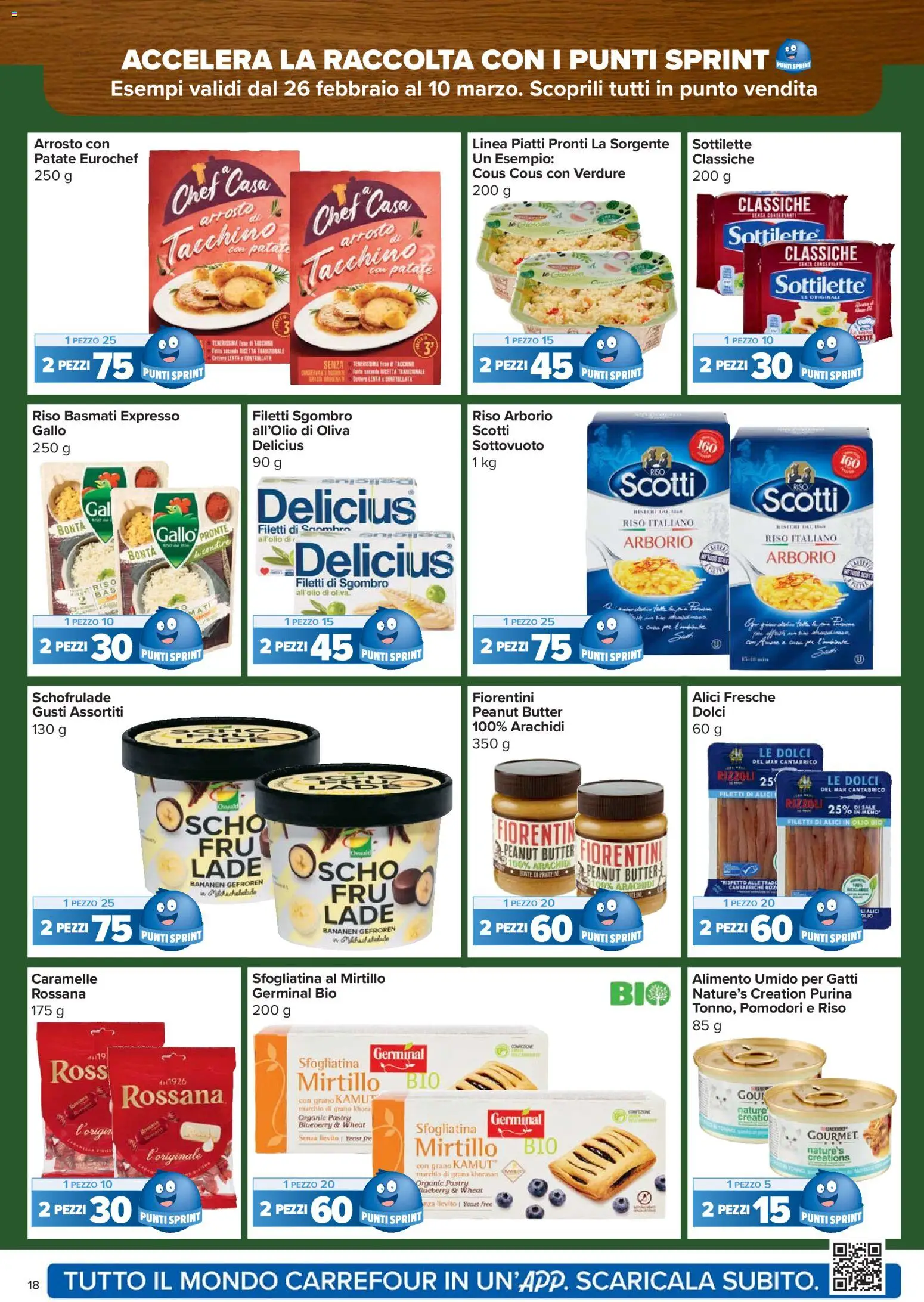 Volantino Carrefour del 26.02.2026 | Pagina: 18 | Prodotti: Riso Basmati, Riso, Pomodori, Cous cous