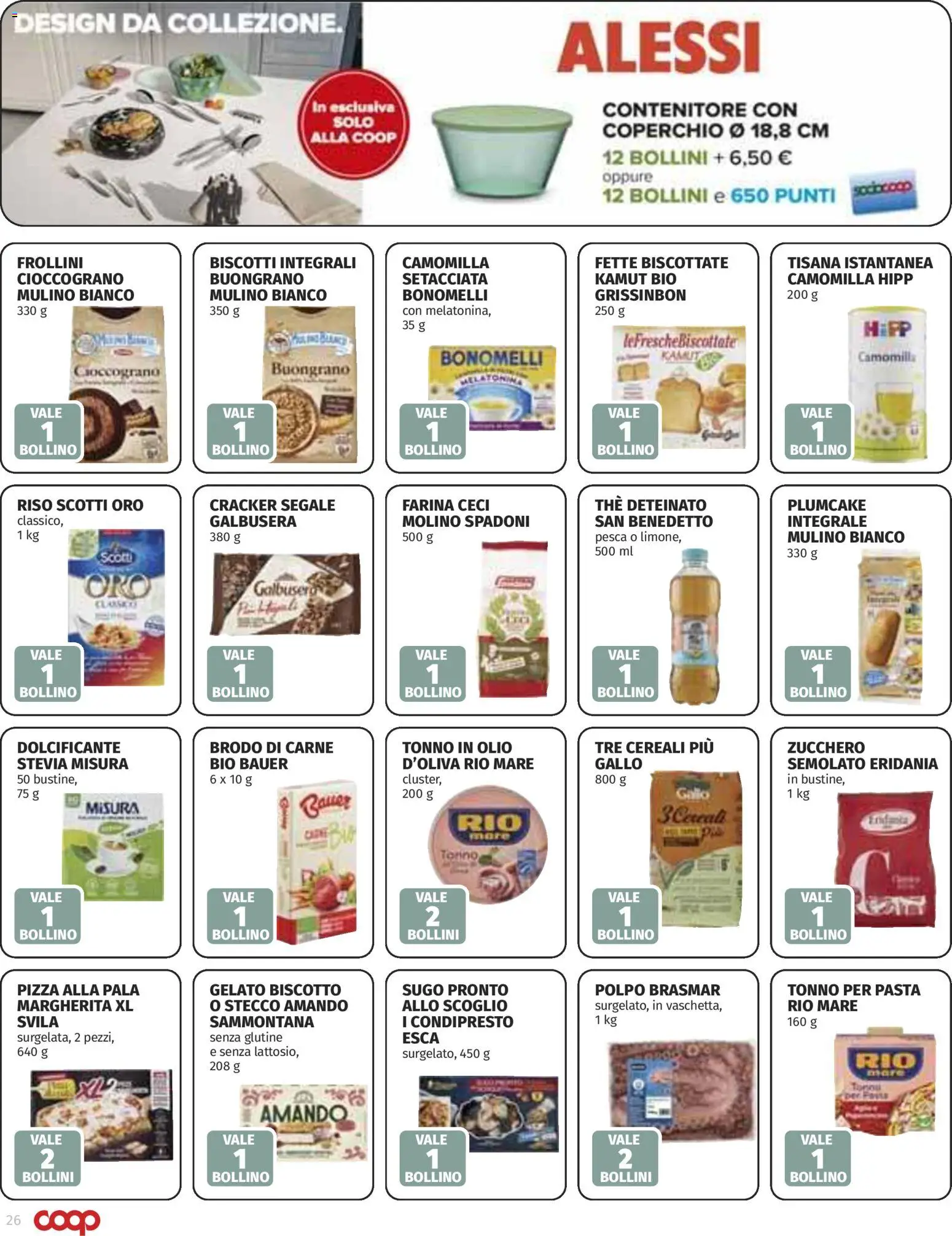Volantino COOP del 30.10.2025 | Pagina: 26 | Prodotti: Ceci, Pasta, Contenitore, Sugo