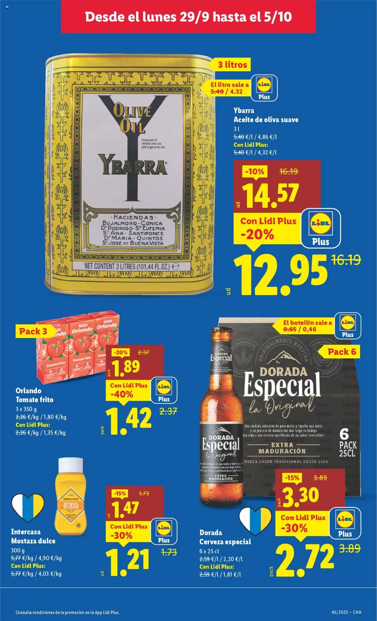Lidl - Canarias │ válido desde el 29.09.2025 | Página: 11 | Productos: Aceite, Cerveza, Aceite de oliva