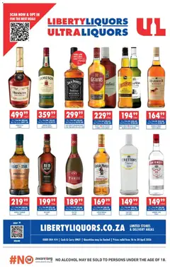 Ultra Liquors specials catalogue – valid from 16.04.2026