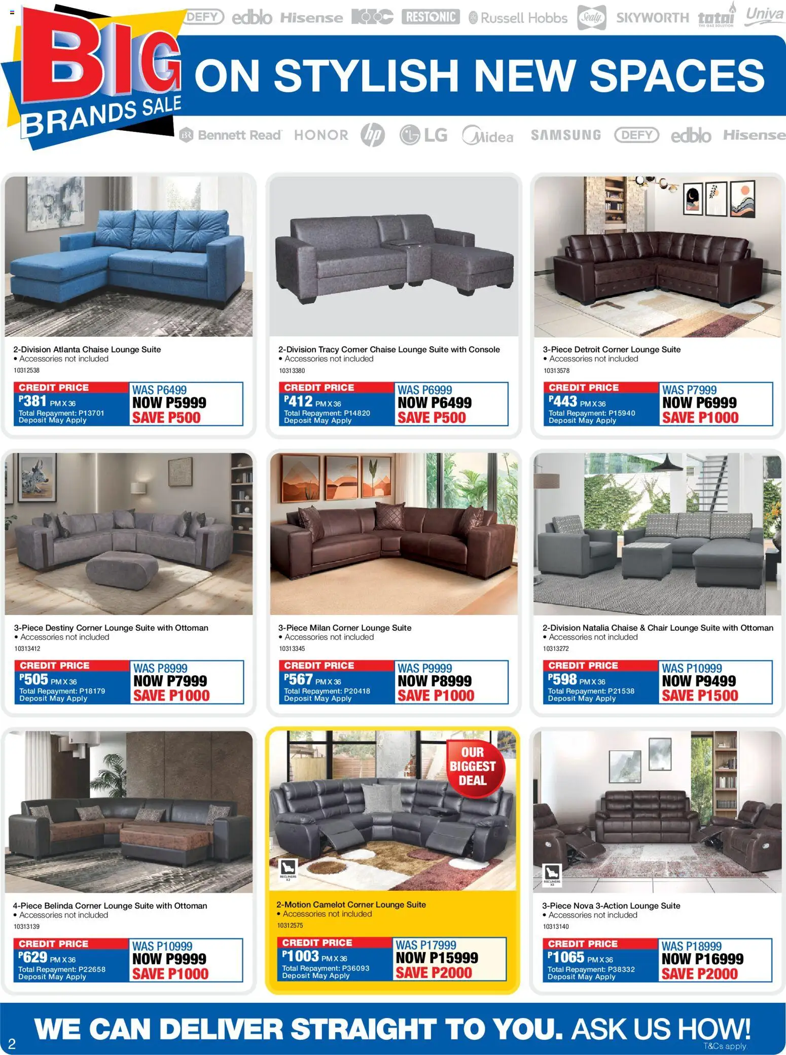 New OK Furniture catalogue – valid from 13.04.2026 | Page: 2 | Products: Chair, Lounge suite, Ottoman, Chaise
