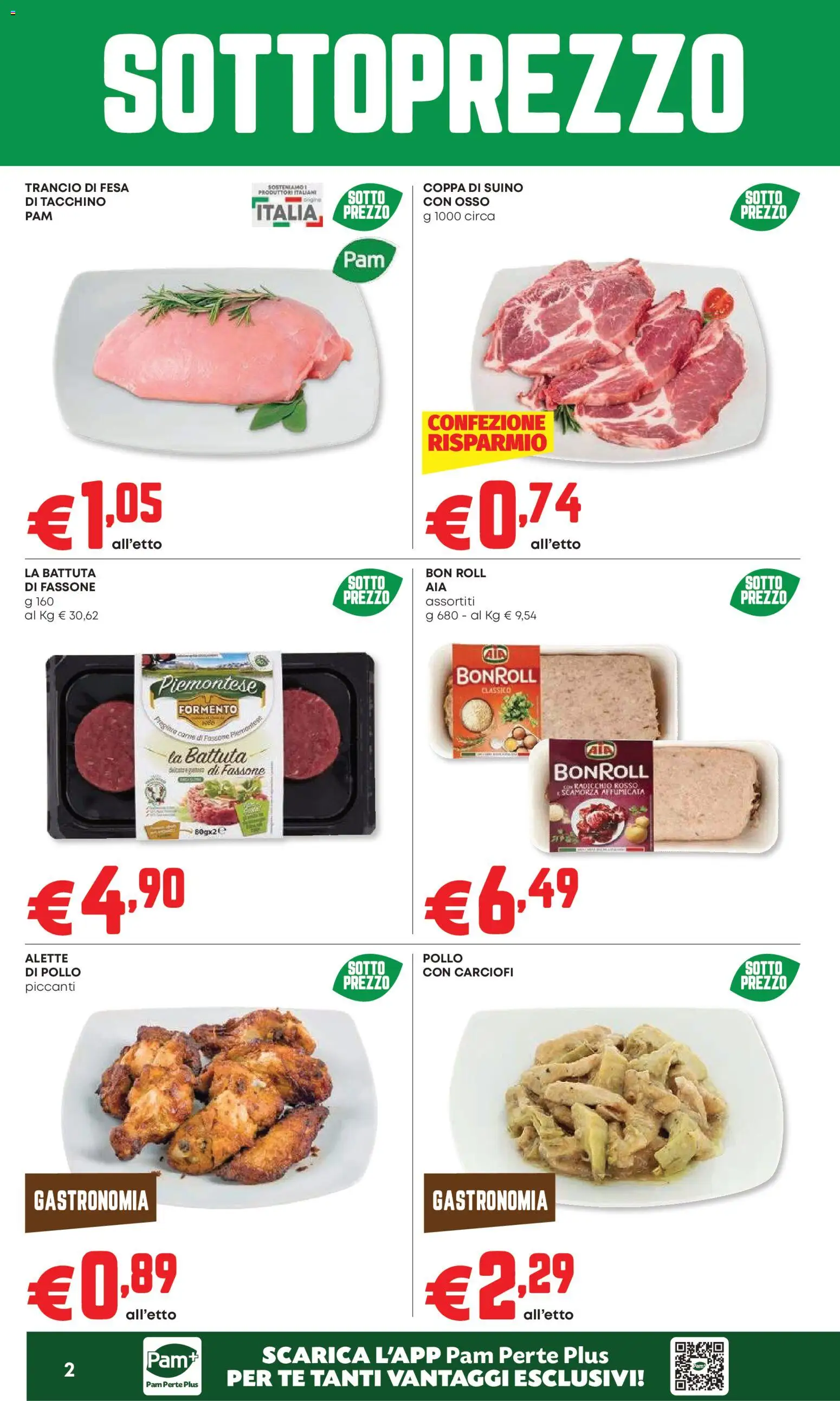 Volantino Panorama del 26.02.2026 | Pagina: 2 | Prodotti: Pollo, Tè, Suino, Carciofi