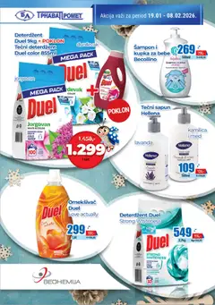 Trnava Promet katalog - pregled Trnava Promet kataloga - važi od 19.01.2026 | Strana: 22 | Proizvode: Deterdžent, Tečni sapun, Med, Sapun