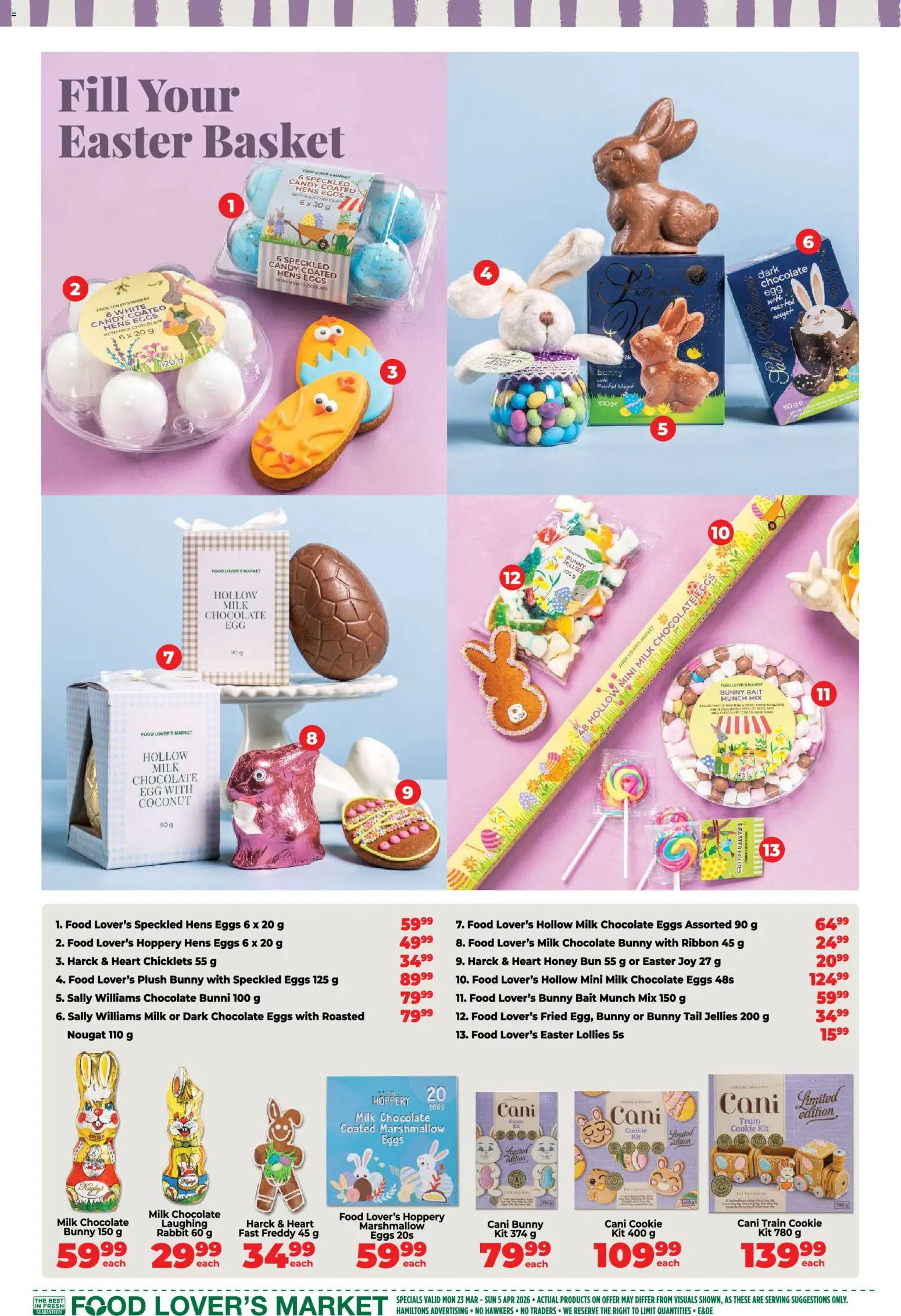 New Food Lover's Market catalogue – valid from 23.03.2026 | Page: 4 | Products: Queso de vaca, Pañales de noche, Eggs, Chocolate