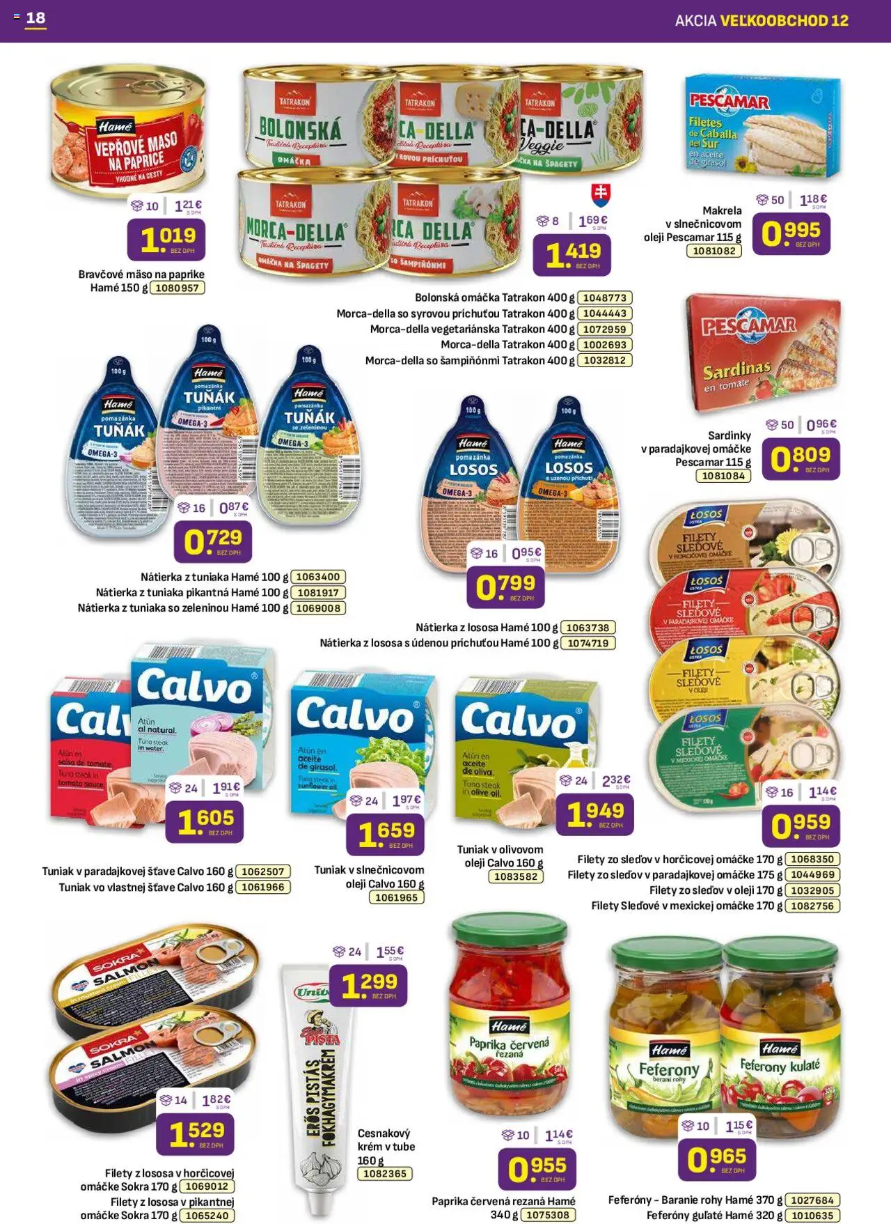 Libex leták │ platný od 16.06.2025 | Strana: 18 | Produkty: Paprika, Tuniak, Losos, Omáčka