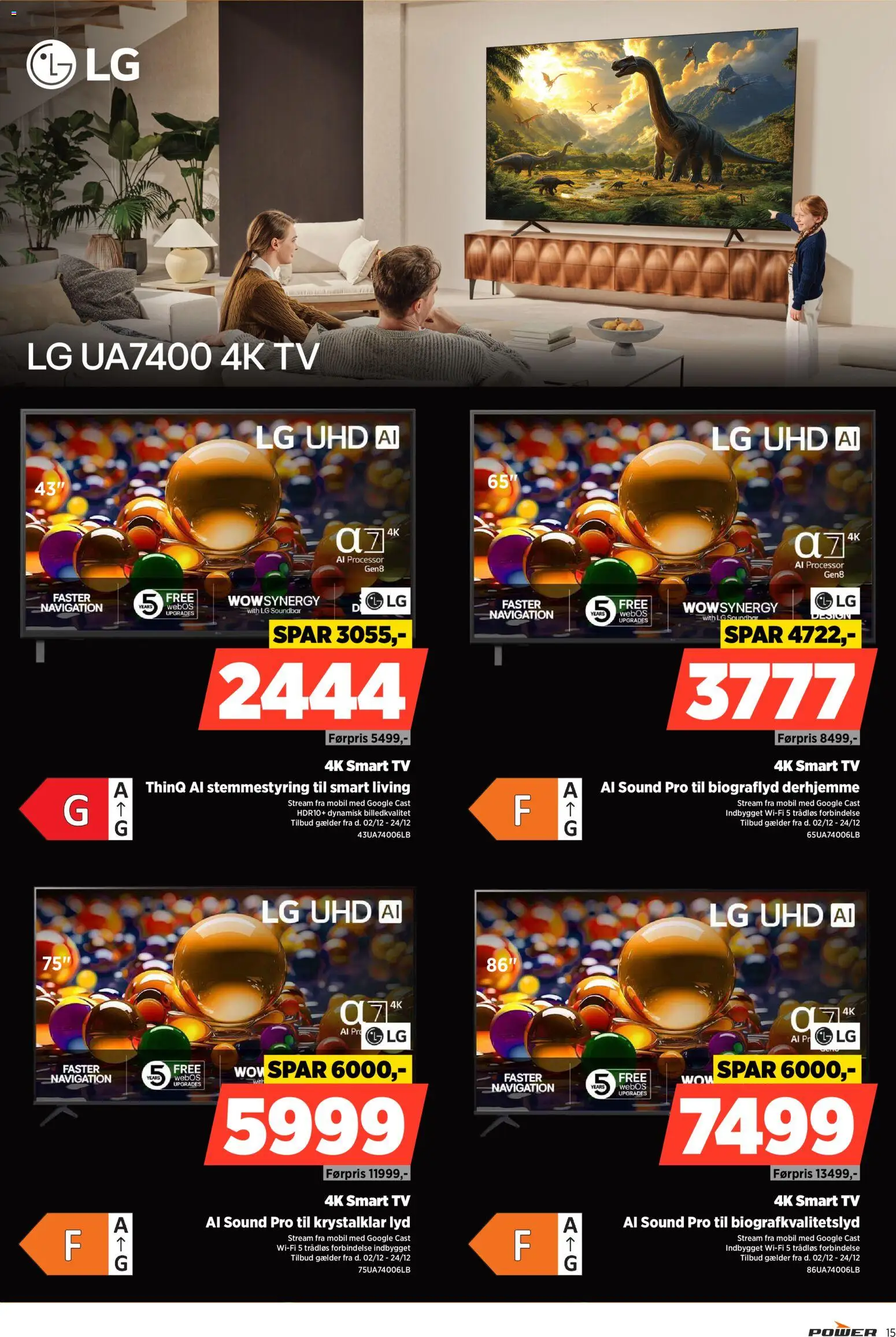Power tilbudsavis – gyldig fra 02.12.2025 | Side: 15 | Produkter: Soundbar, Smart TV, TV, Lyd