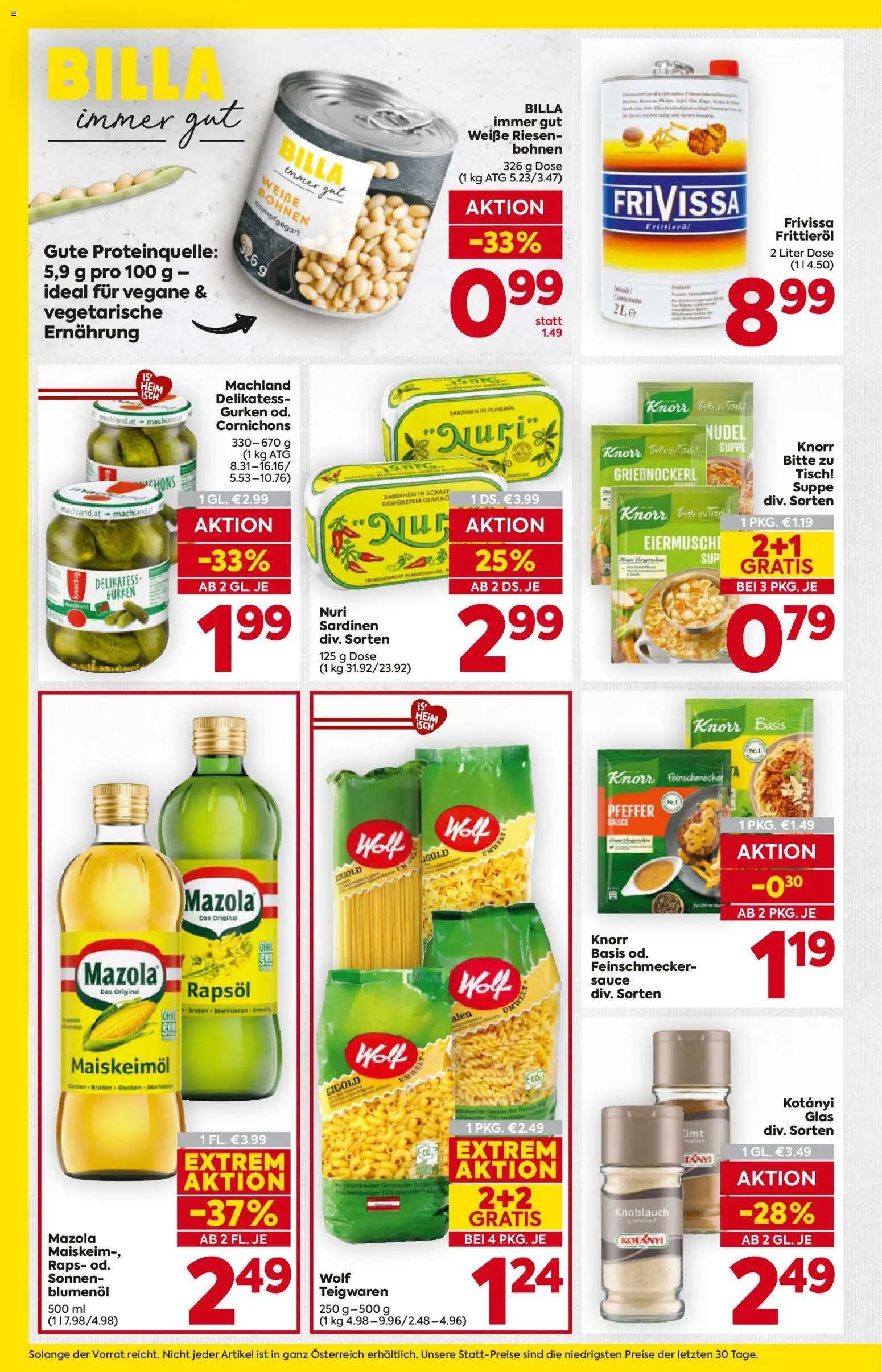 Billa Flugblatt - Kärnten gültig ab 12.02.2026 | Seite: 14 | Produkte: Gurken, Pfeffer, Tisch, Huile à frire