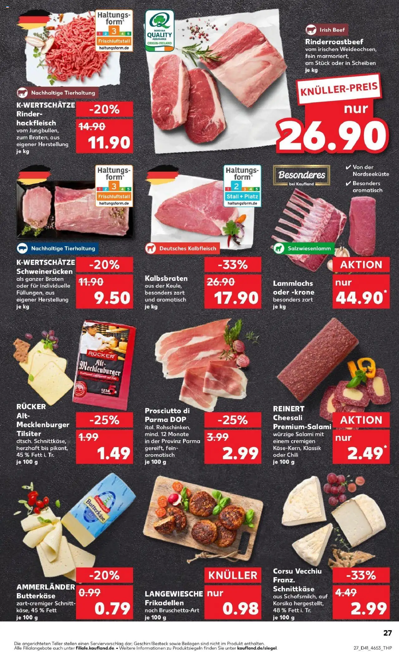 Kaufland prospekt Nienburg	 – gültig ab 09.10.2025 | Seite: 27 | Produkte: Chili, Schweinerucken, Salami, Hackfleisch