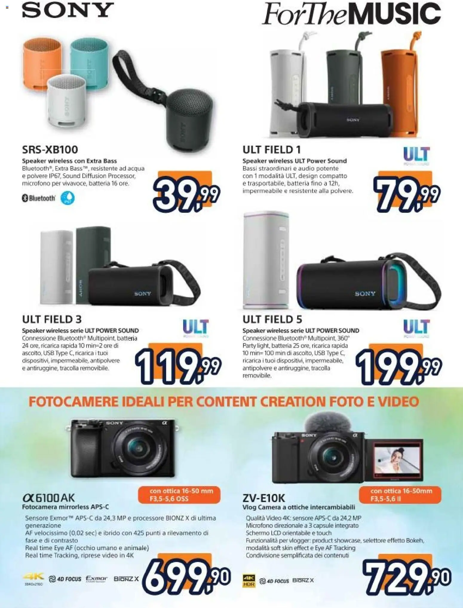 Volantino Unieuro del 17.04.2026 | Pagina: 37 | Prodotti: Schermo, Acqua, Microfono, Speaker