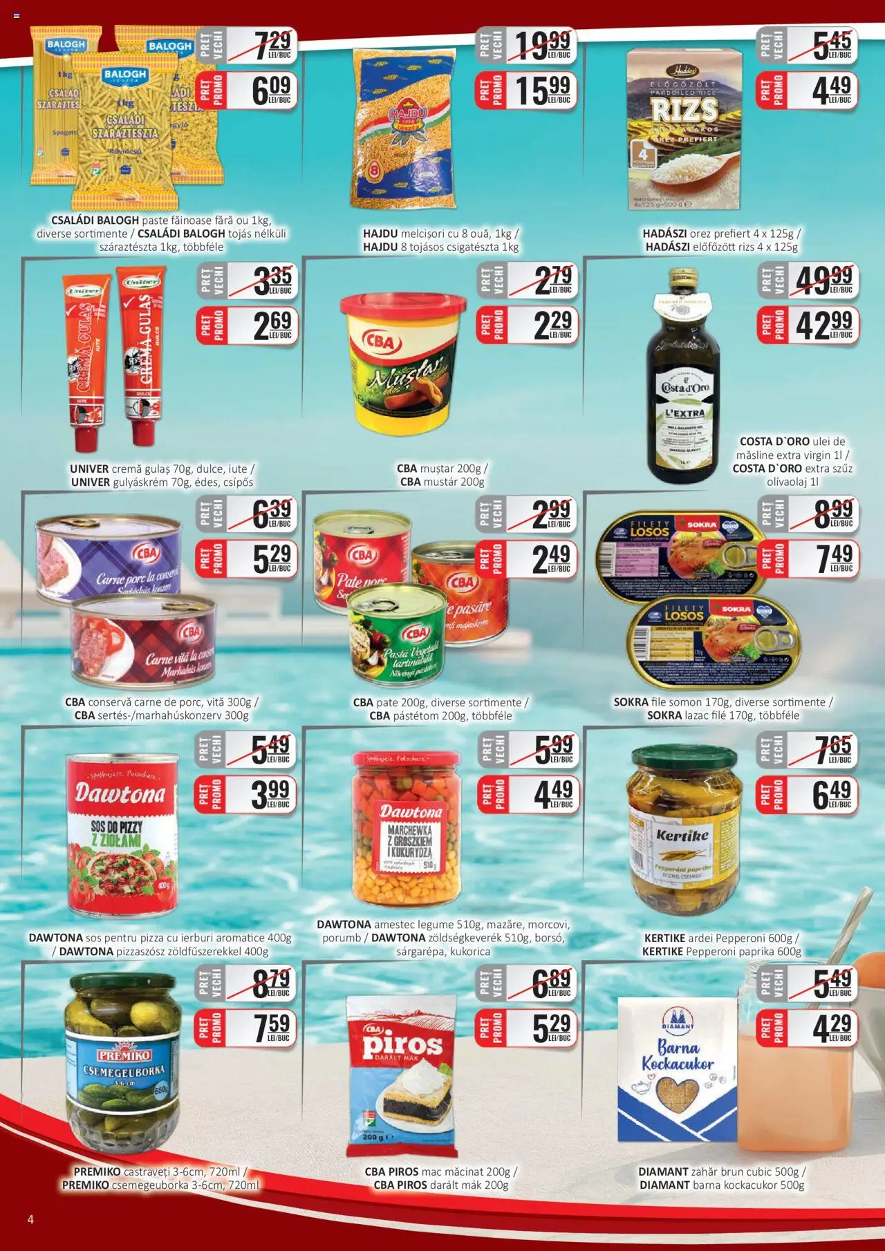 CBA catalog - C+C – valabil de la 01.08.2025 | Pagină: 4 | Produse: Pate, Ardei, Muștar, Gulaș