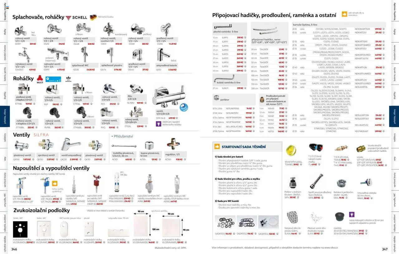 Siko koupelny katalog Koupelny 2025/2026 od 14.10.2025 | Strana: 174 | Produkty: Guma, Umyvadlo, Baterie, Perlátor