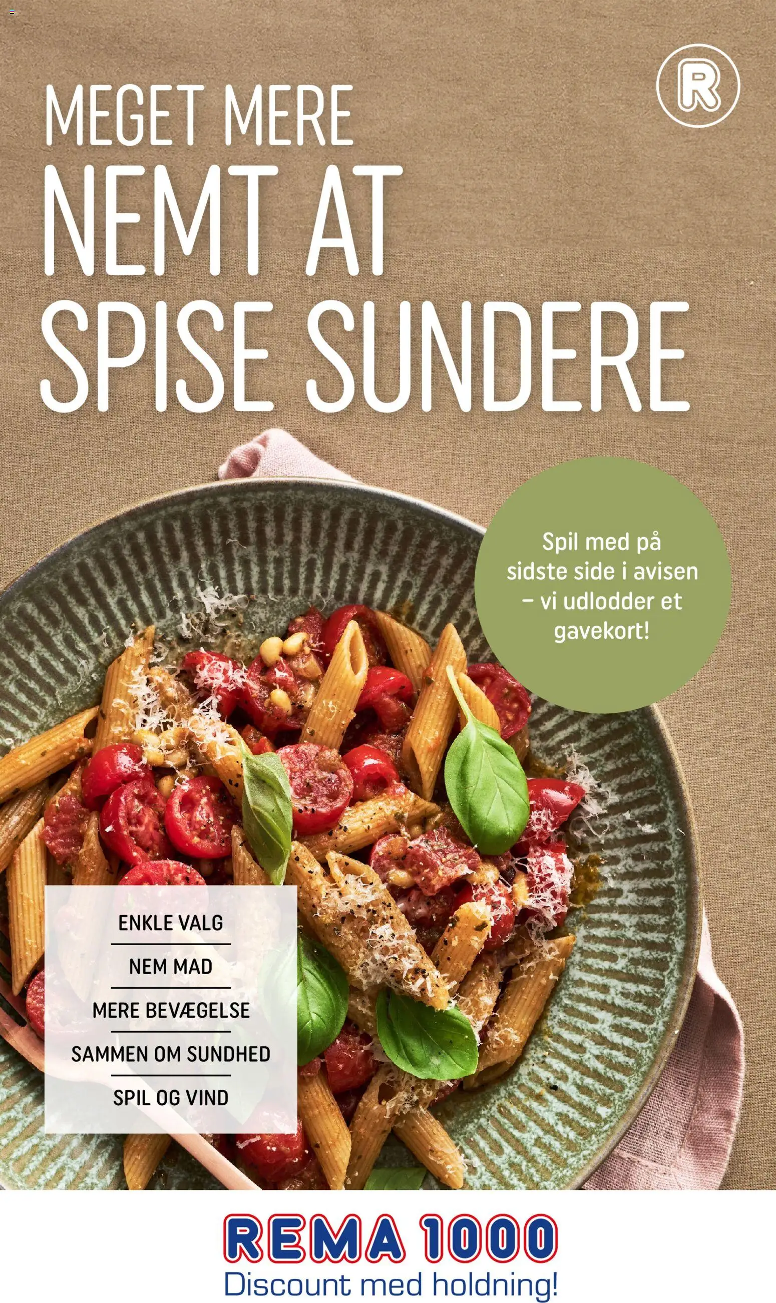Rema 1000 tilbudsavis – gyldig fra 04.01.2026 | Side: 1 | Produkter: Pasta, Spil