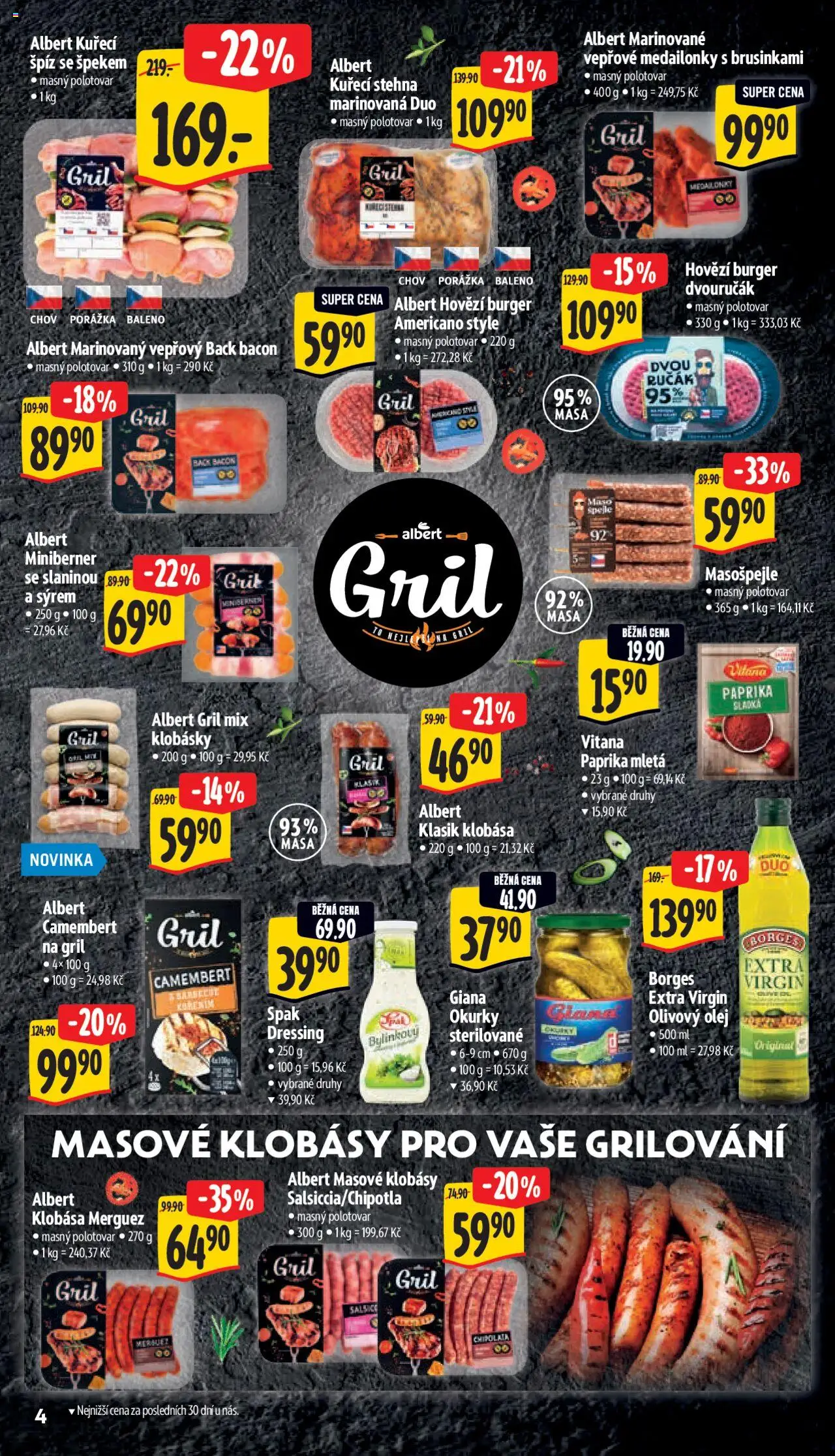 Albert leták - Supermarket od 25.06.2025 | Strana: 9 | Produkty: Hovězí, Olej, Hovězí burger, Gril