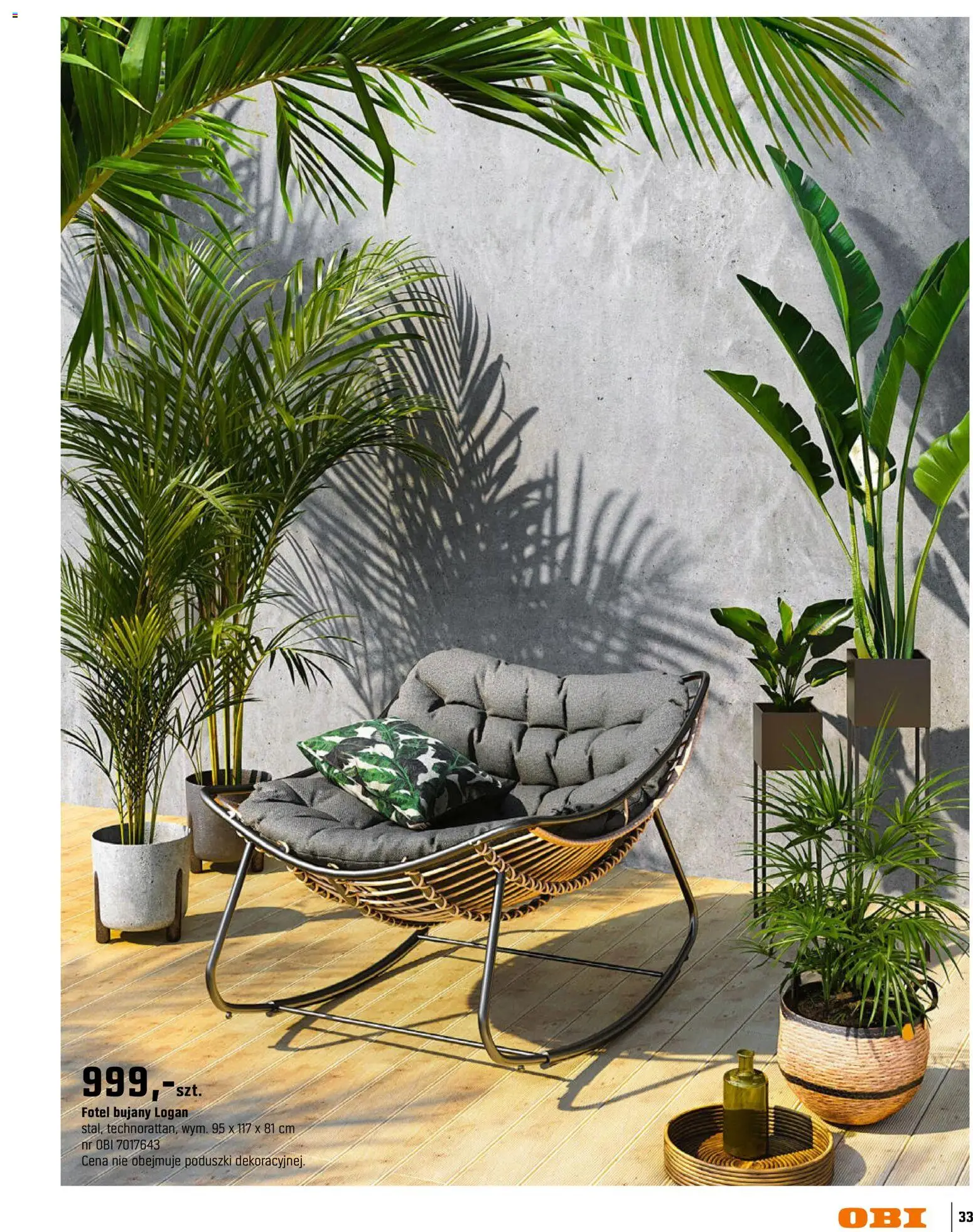OBI gazetka - Ogród od 11.03.2026 | Strona: 33 | Produkty: Fotel