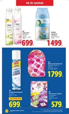 Lidl akciós ujság - amely érvényes a következő dátumtól: 21.08.2025 | Oldal: 68 | Termékek: Légfrissítő