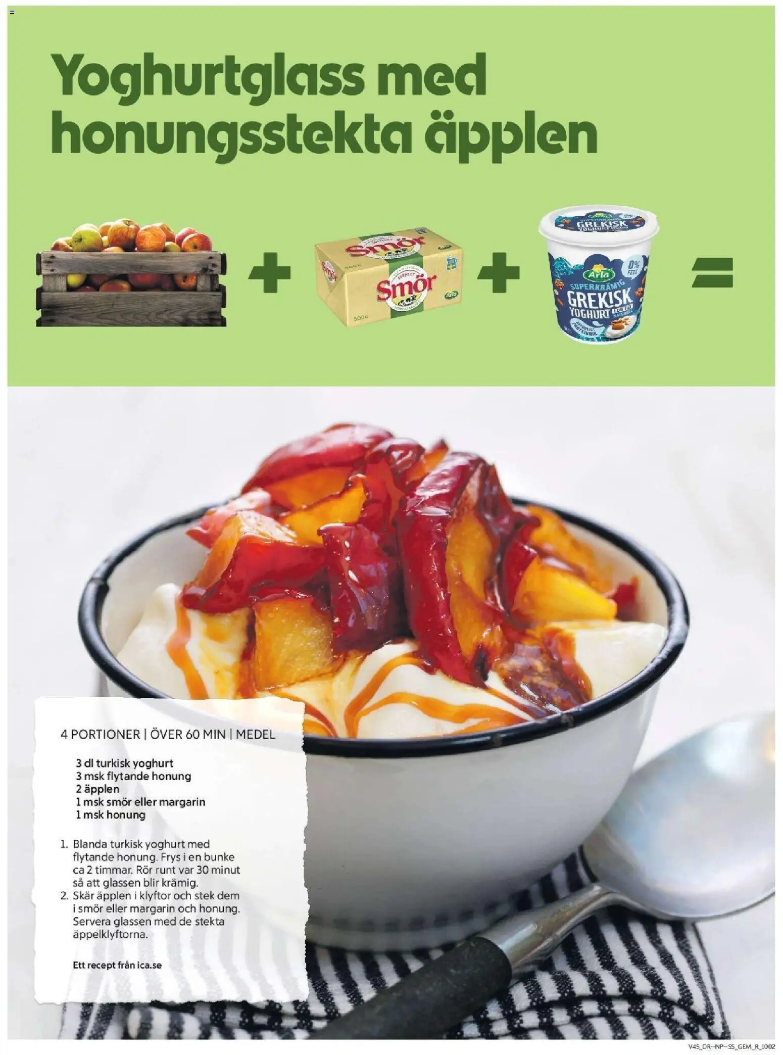 ICA Supermarket reklamblad aktuell från 03.11.2025 | Sida: 7 | Produkter: Smör, Yoghurt, Äpplen, Frys