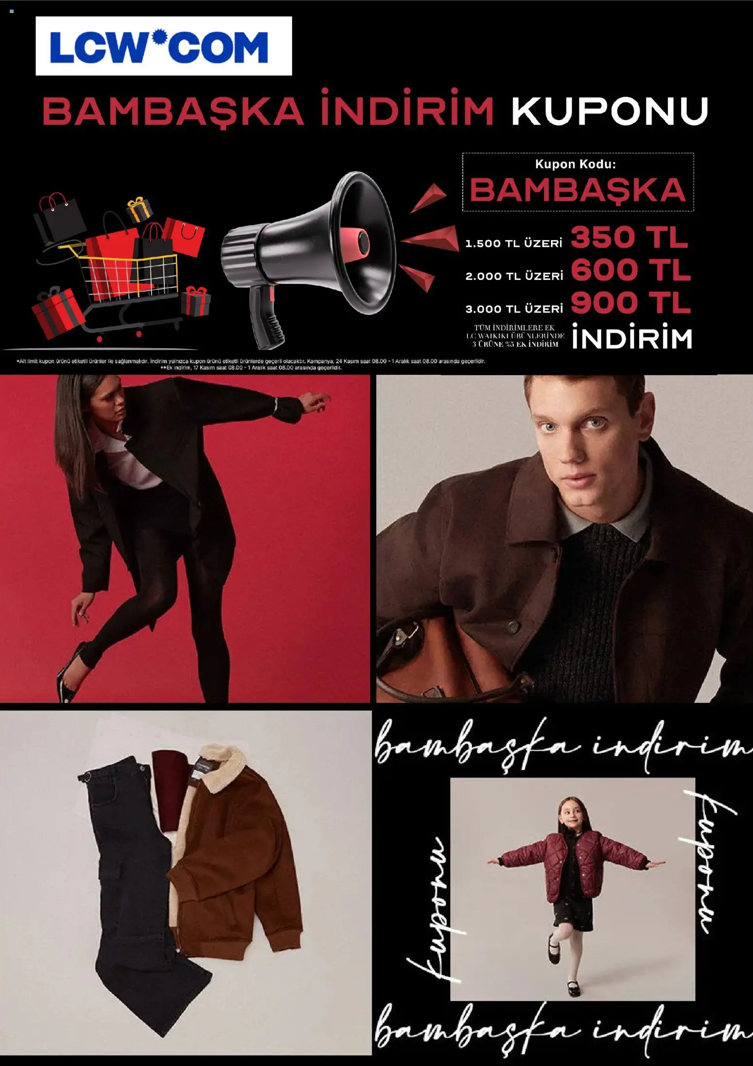 LC Waikiki Black Friday - 24.11.2025 tarihinden itibaren geçerlidir | Sayfa: 1 | Ürünler: Saat