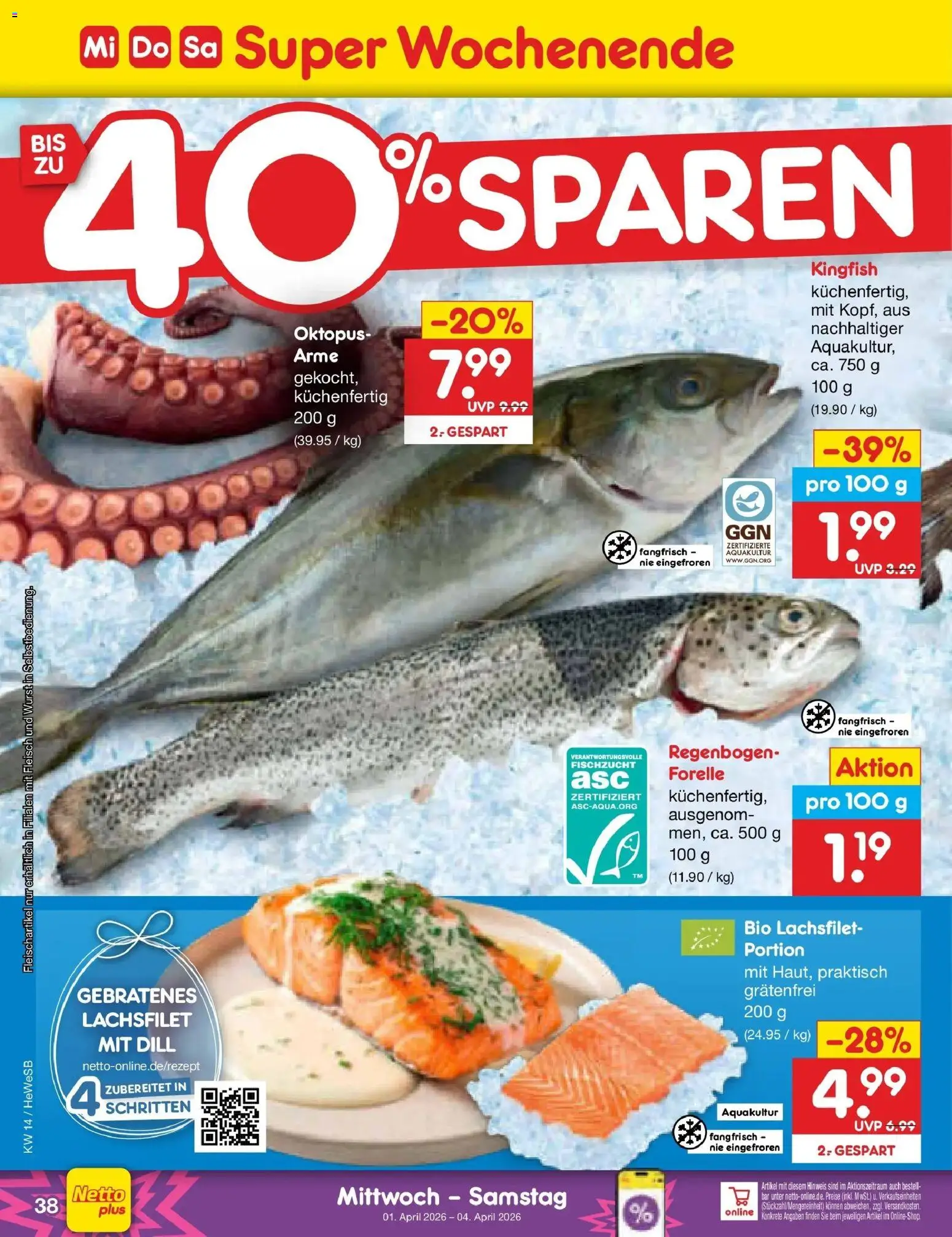 Netto Marken-Discount Prospekt Hamburg	 – gültig ab 30.03.2026 | Seite: 46 | Produkte: Wurst, Dill, Fleisch