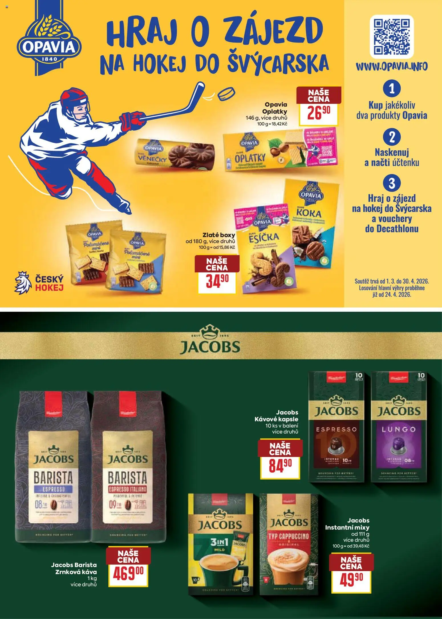 Billa leták - Vaše oblíbené značky od 25.02.2026 | Strana: 10 | Produkty: Kávové kapsle, Jacobs, Cappuccino, Oplatky