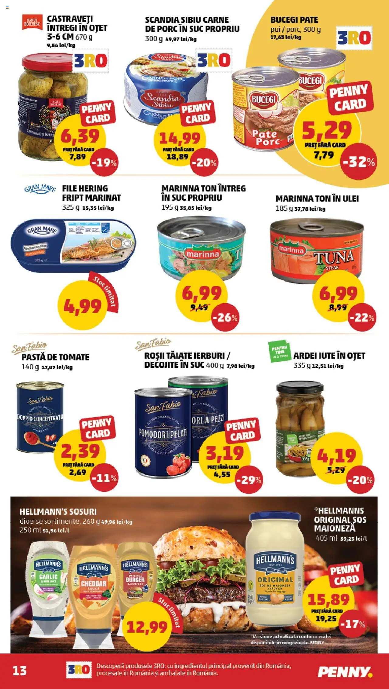 Catalog PENNY – valabil de la 20.08.2025 | Pagină: 13 | Produse: Hacıyatmaz Kedi Oyuncağı, Pate, Oțet, Burger