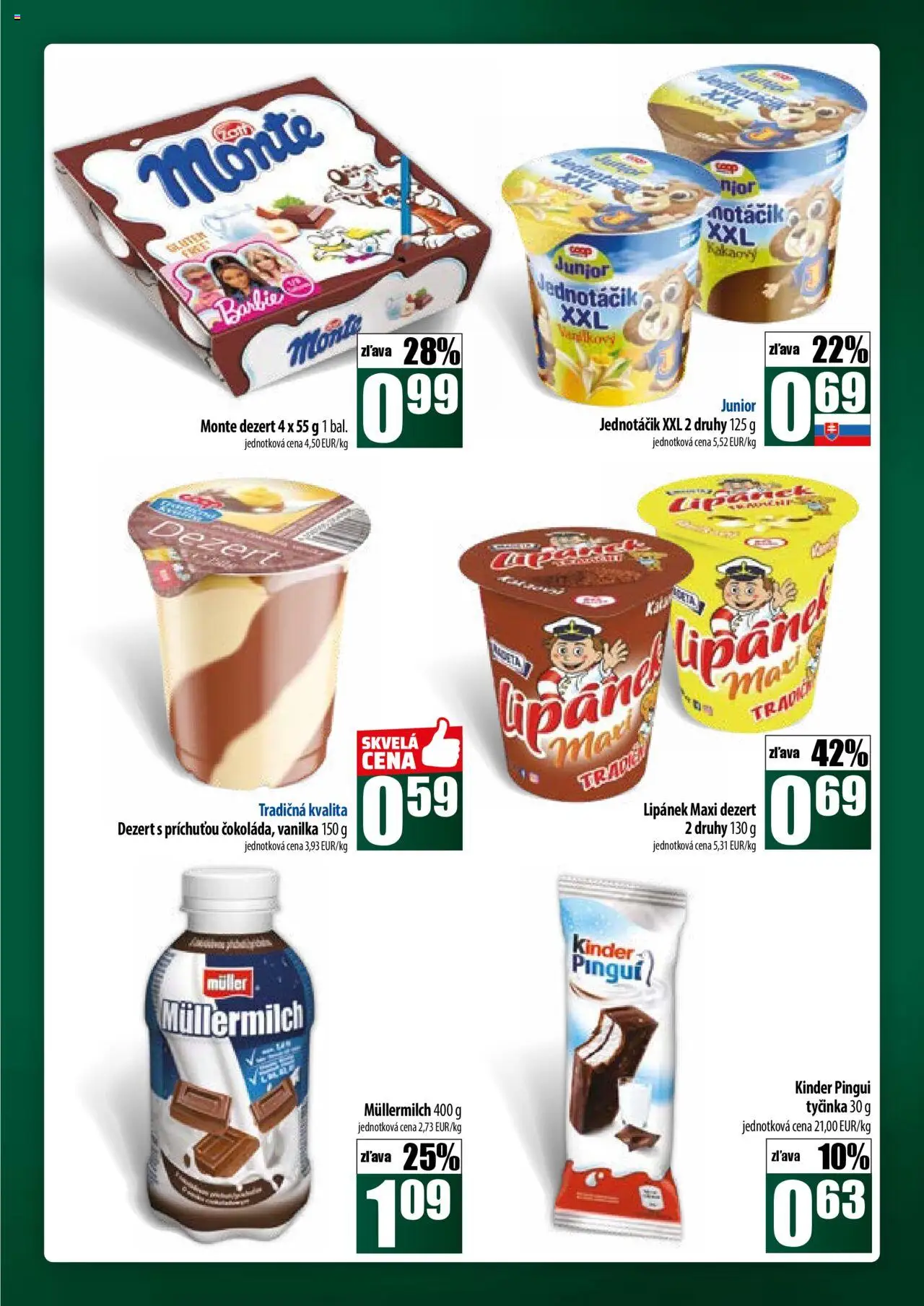 COOP Jednota široká ponuka │ platný od 17.07.2025 | Strana: 29 | Produkty: Kinder