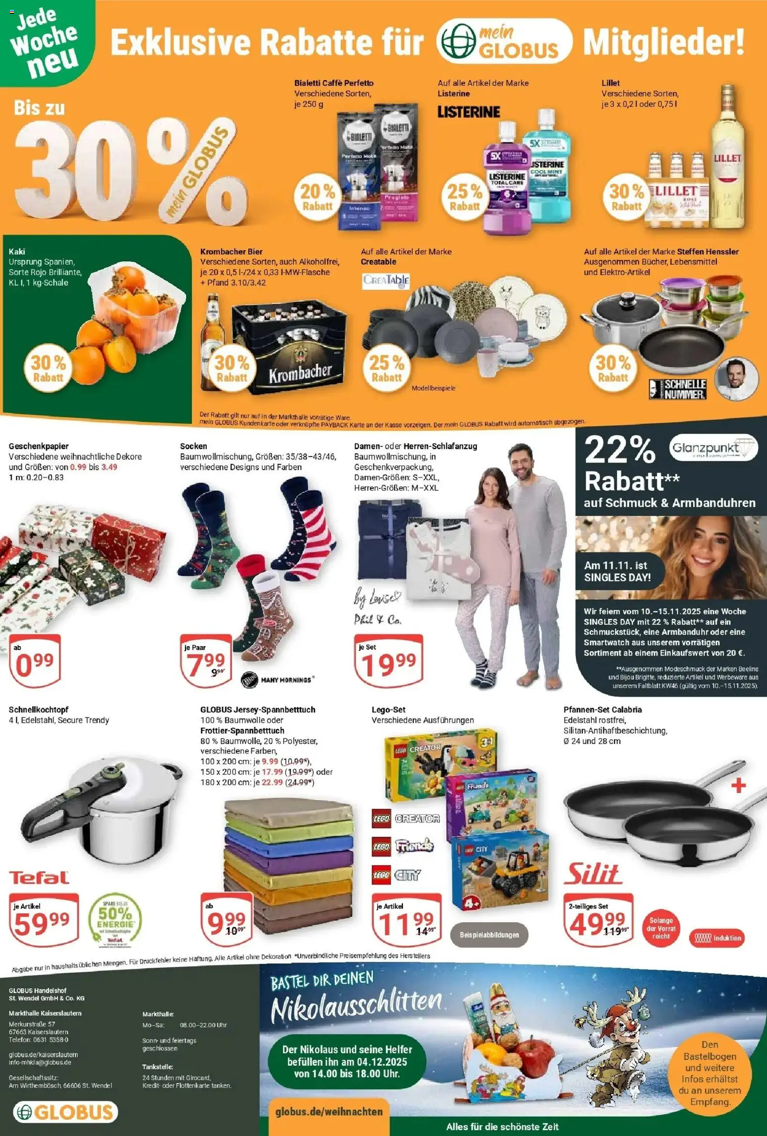 Globus prospekt Kaiserslautern	 – gültig ab 10.11.2025 | Seite: 25 | Produkte: Smartwatch, Lillet, Krombacher, Uhr