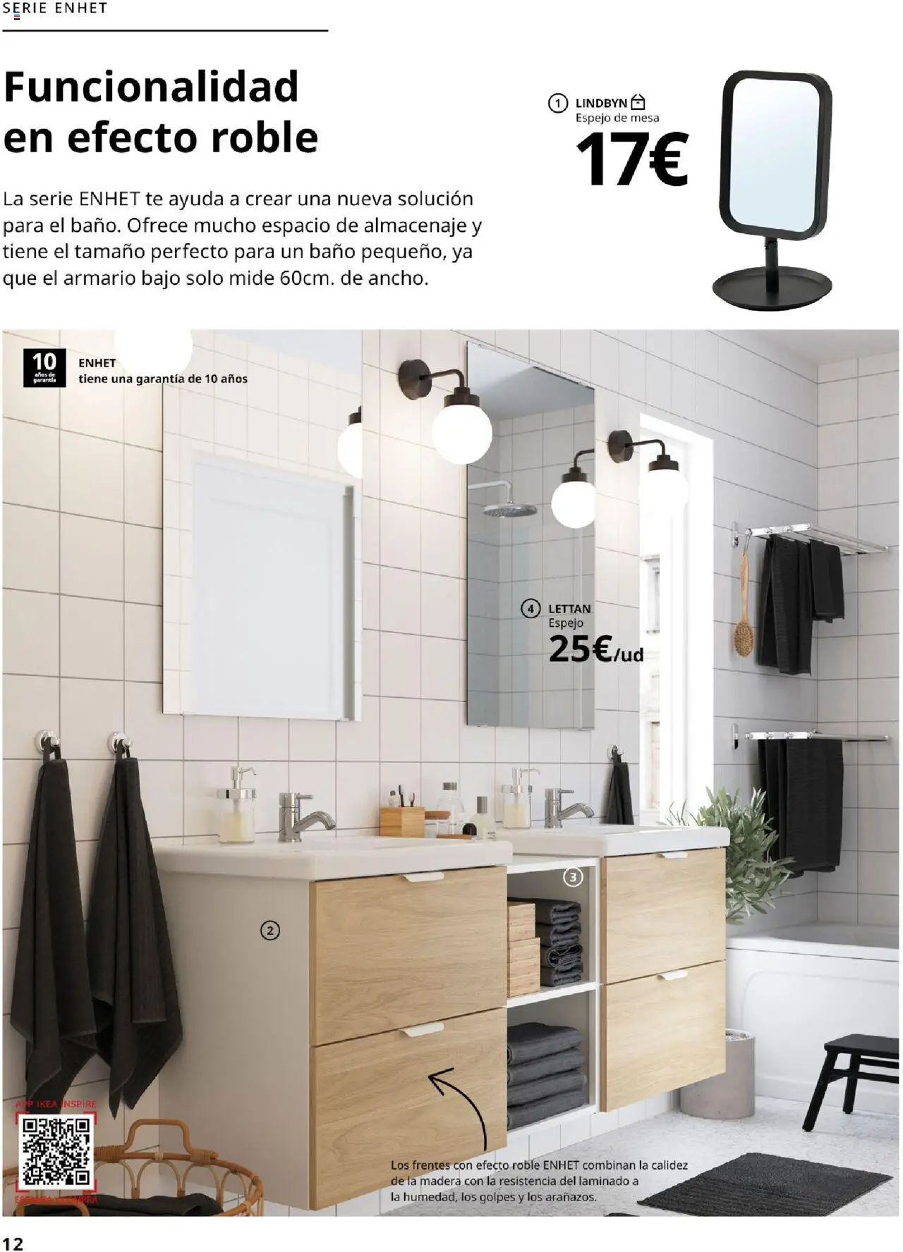 Catálogo IKEA Baños │ válido desde el 04.02.2025 | Página: 12 | Productos: Almacenaje, Armario, Baño, Espejo